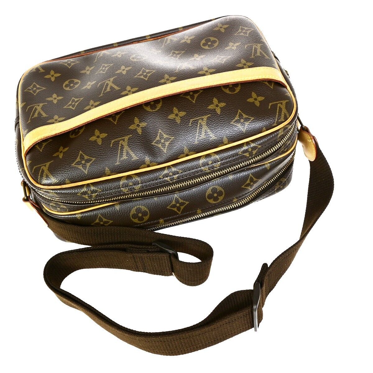 Louis Vuitton Reporter pm Brown Canvas Shoulder Bag