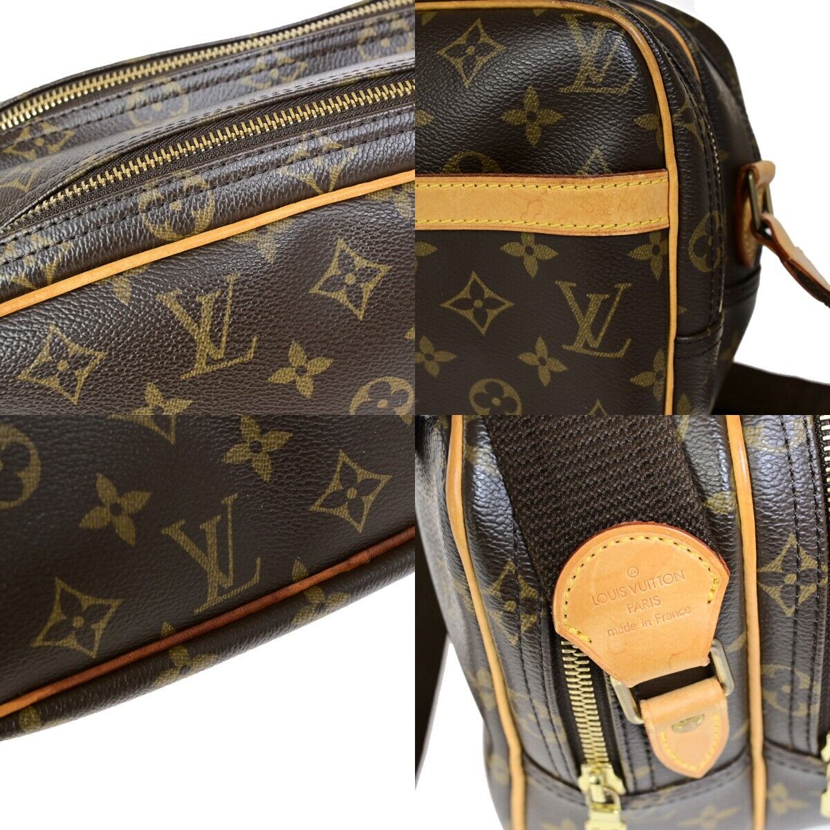 Louis Vuitton Reporter pm Brown Canvas Shoulder Bag