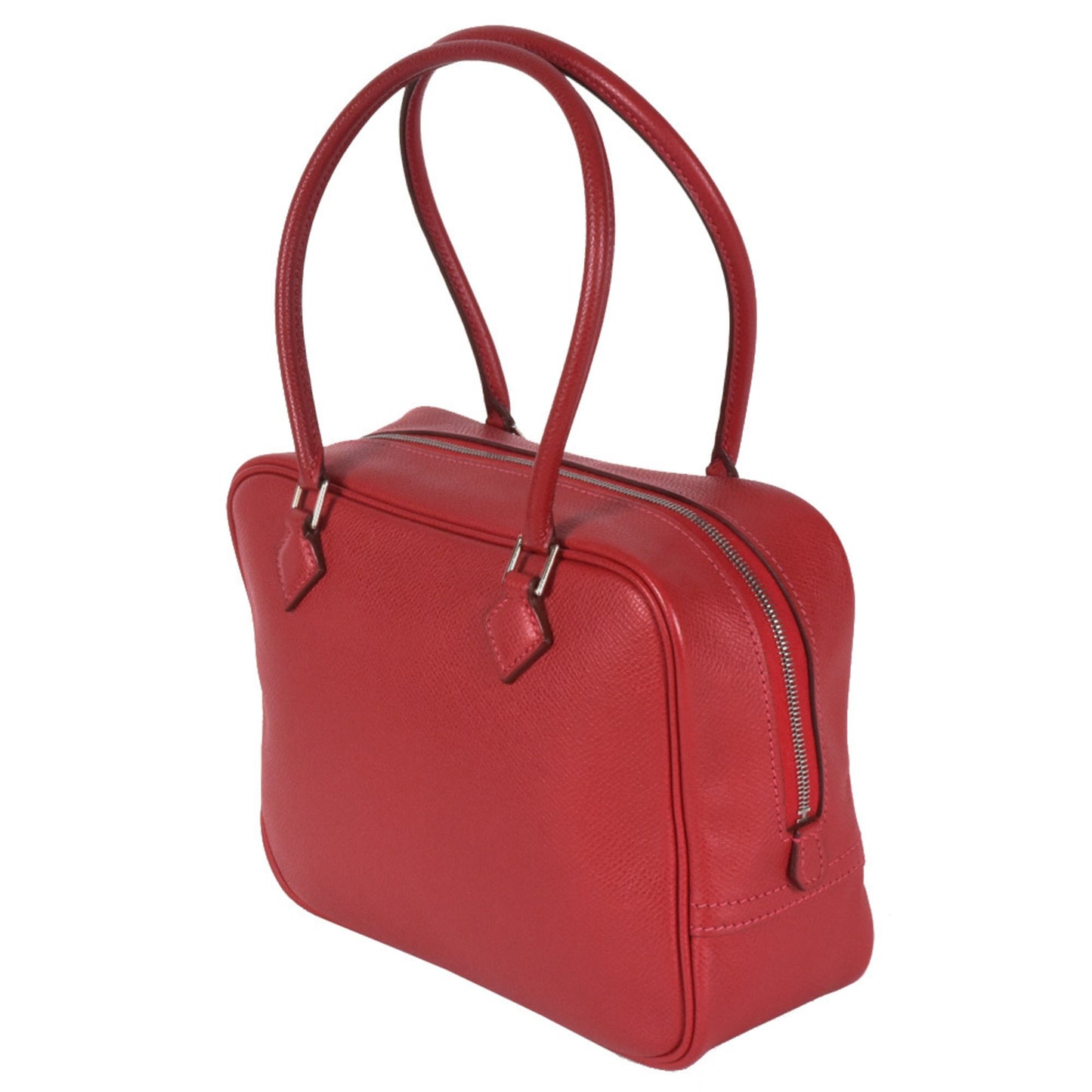 Hermès Plume Red Leather Hand Bag