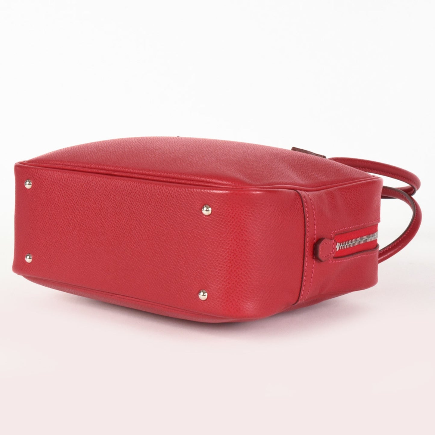 Hermès Plume Red Leather Hand Bag