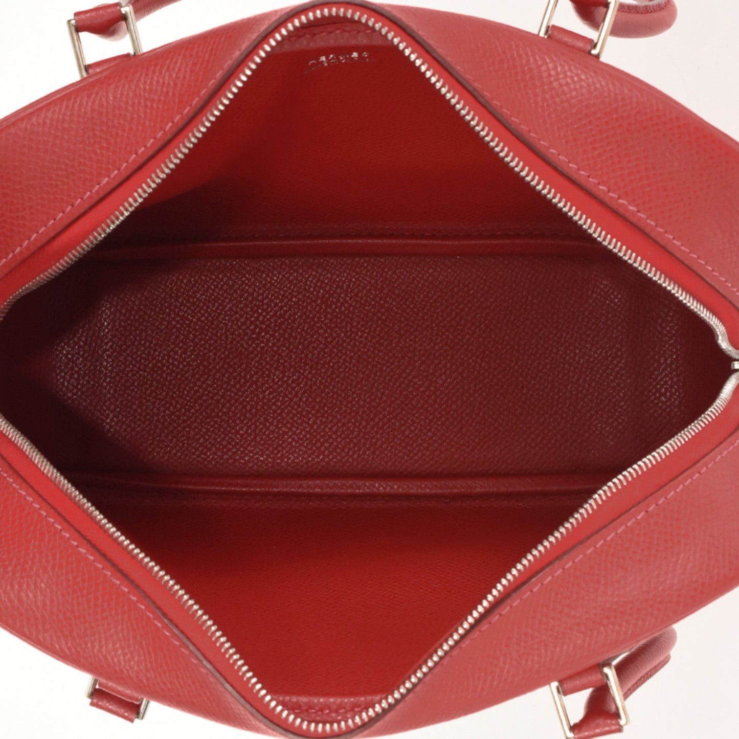 Hermès Plume Red Leather Hand Bag