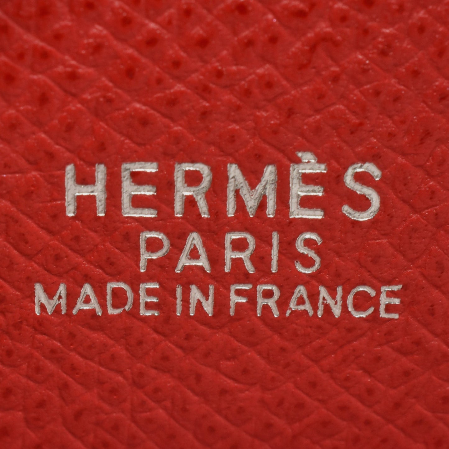 Hermès Plume Red Leather Hand Bag