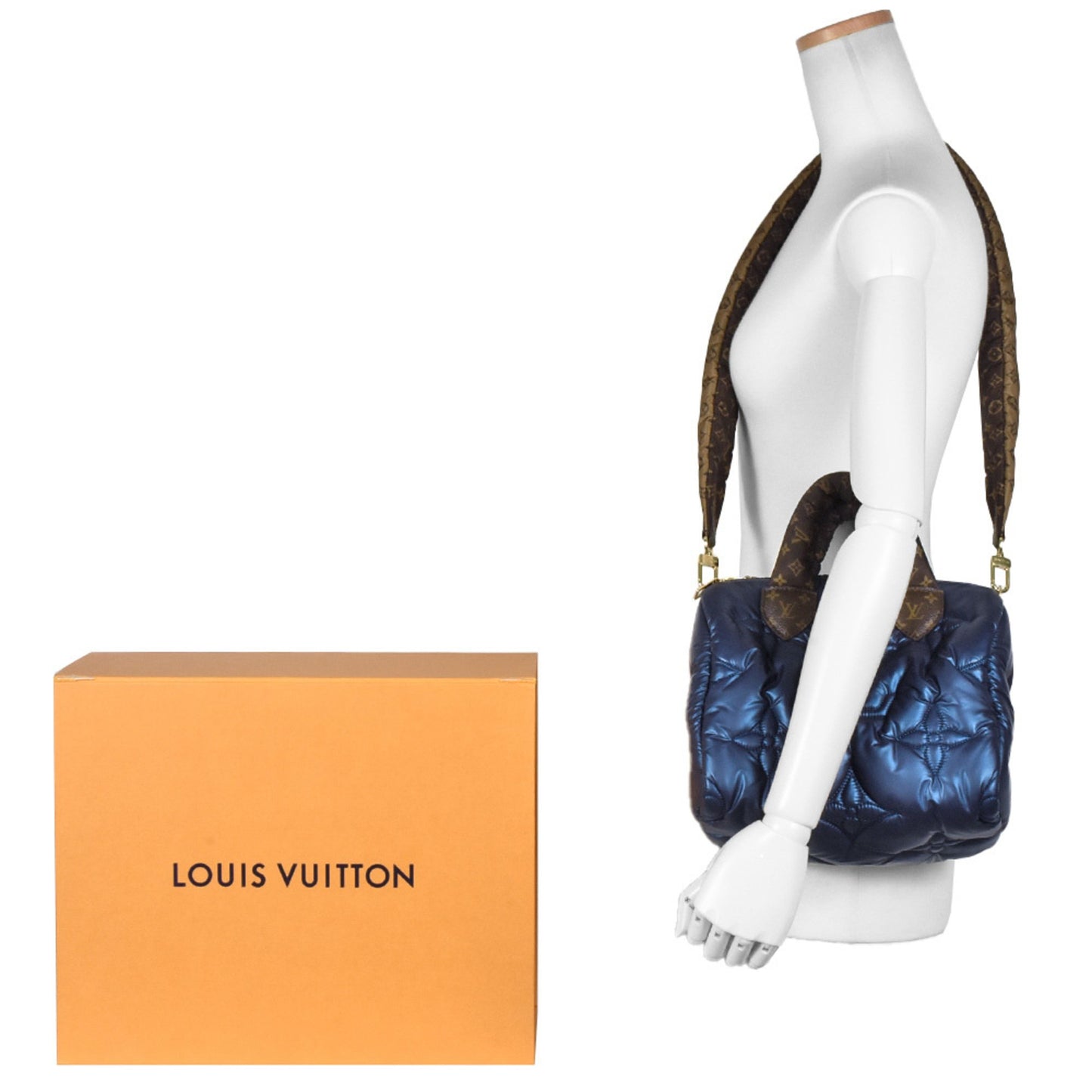 Louis Vuitton Speedy bandoulière 25 Navy Synthetic Hand Bag