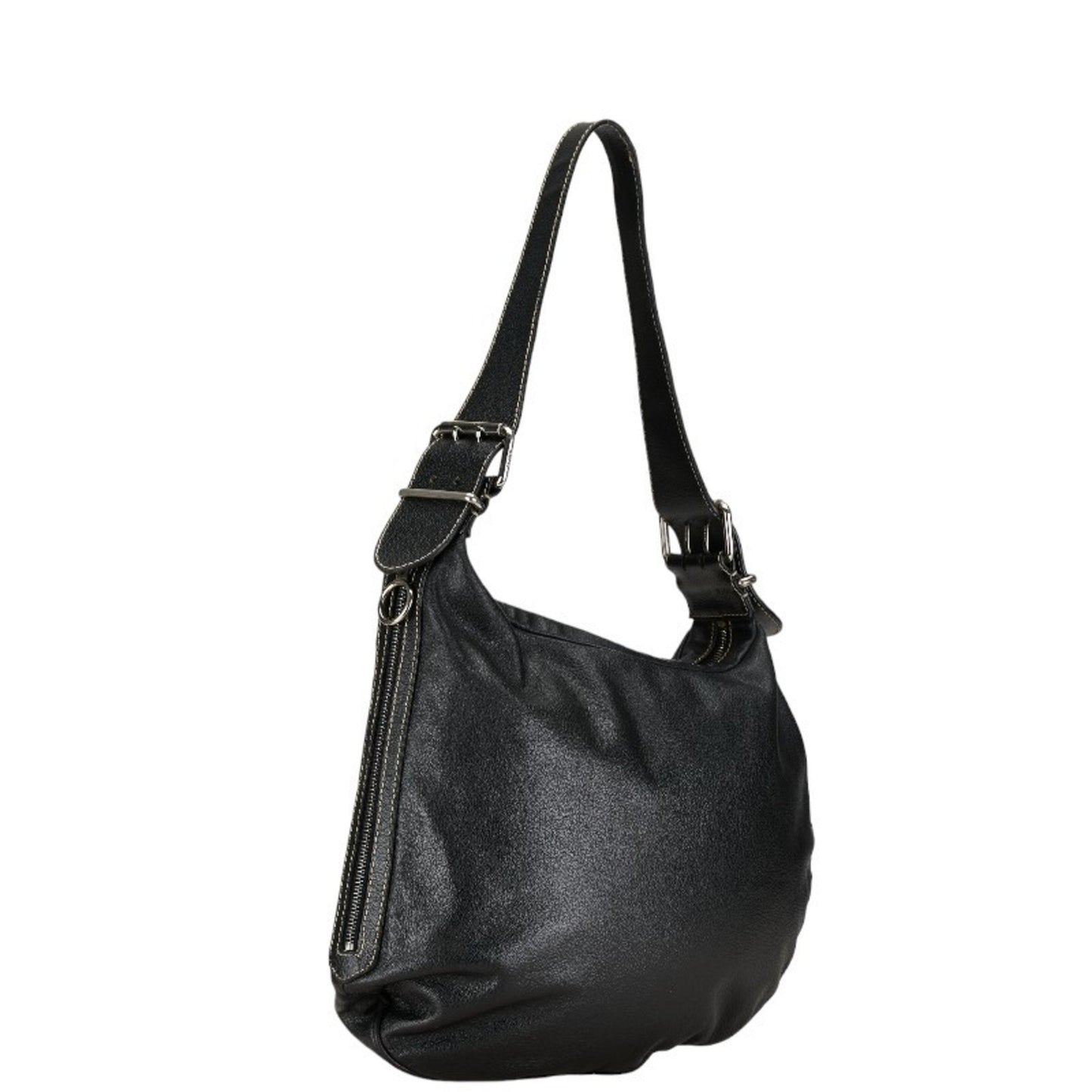 Fendi Hobo Black Leather Hand Bag