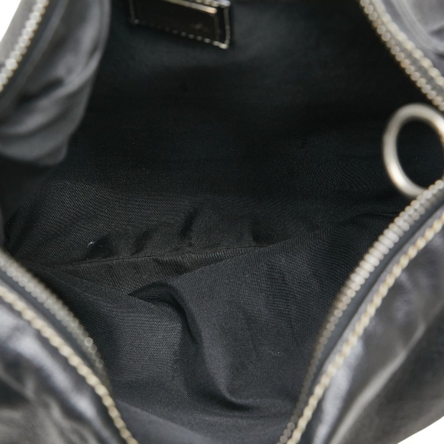 Fendi Hobo Black Leather Hand Bag