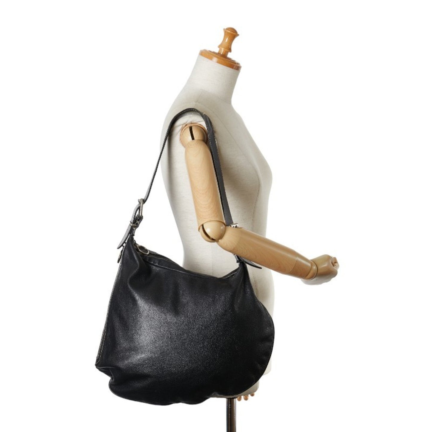 Fendi Hobo Black Leather Hand Bag