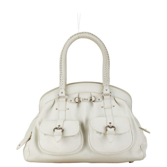 Dior My dior White Leather Hand Bag