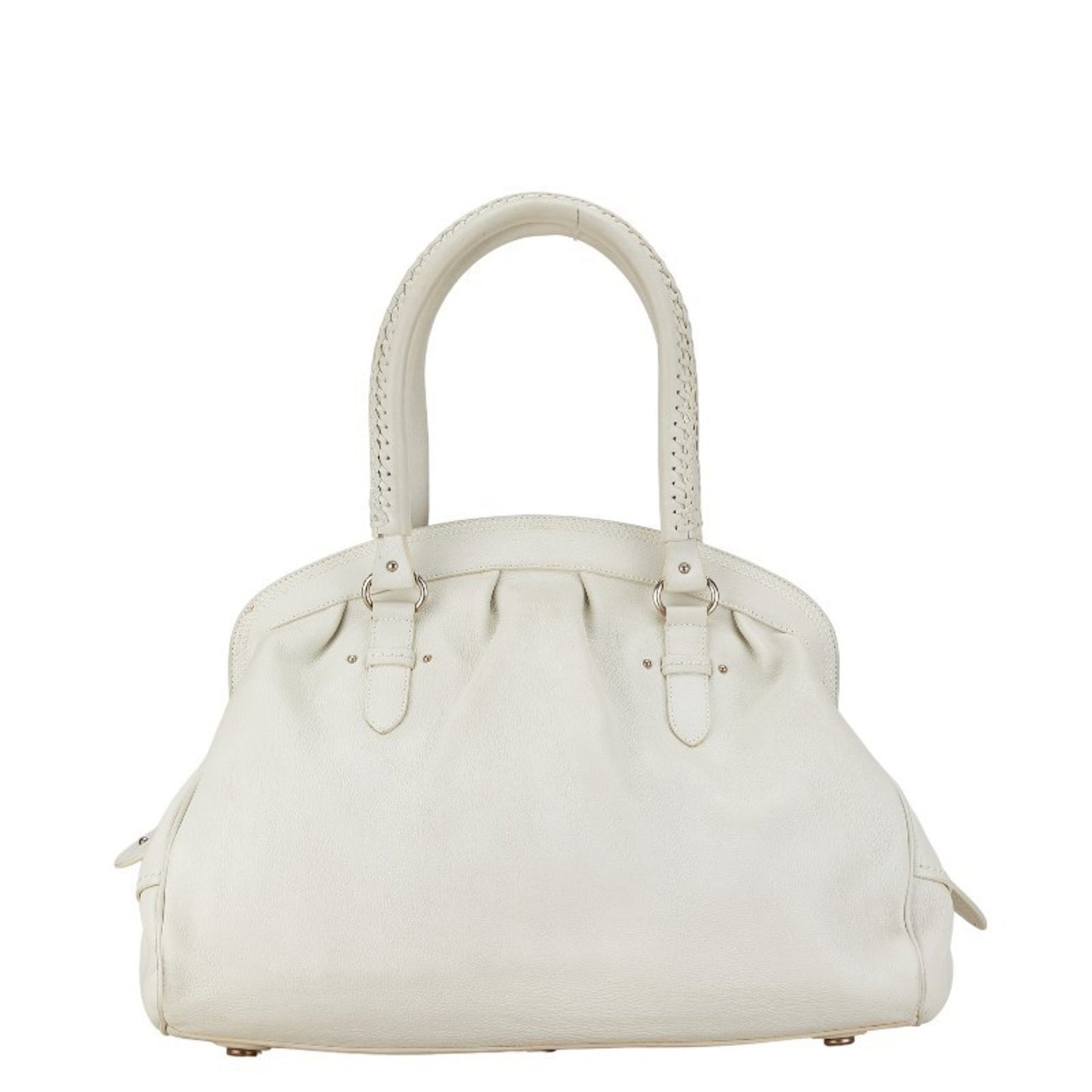 Dior My dior White Leather Hand Bag