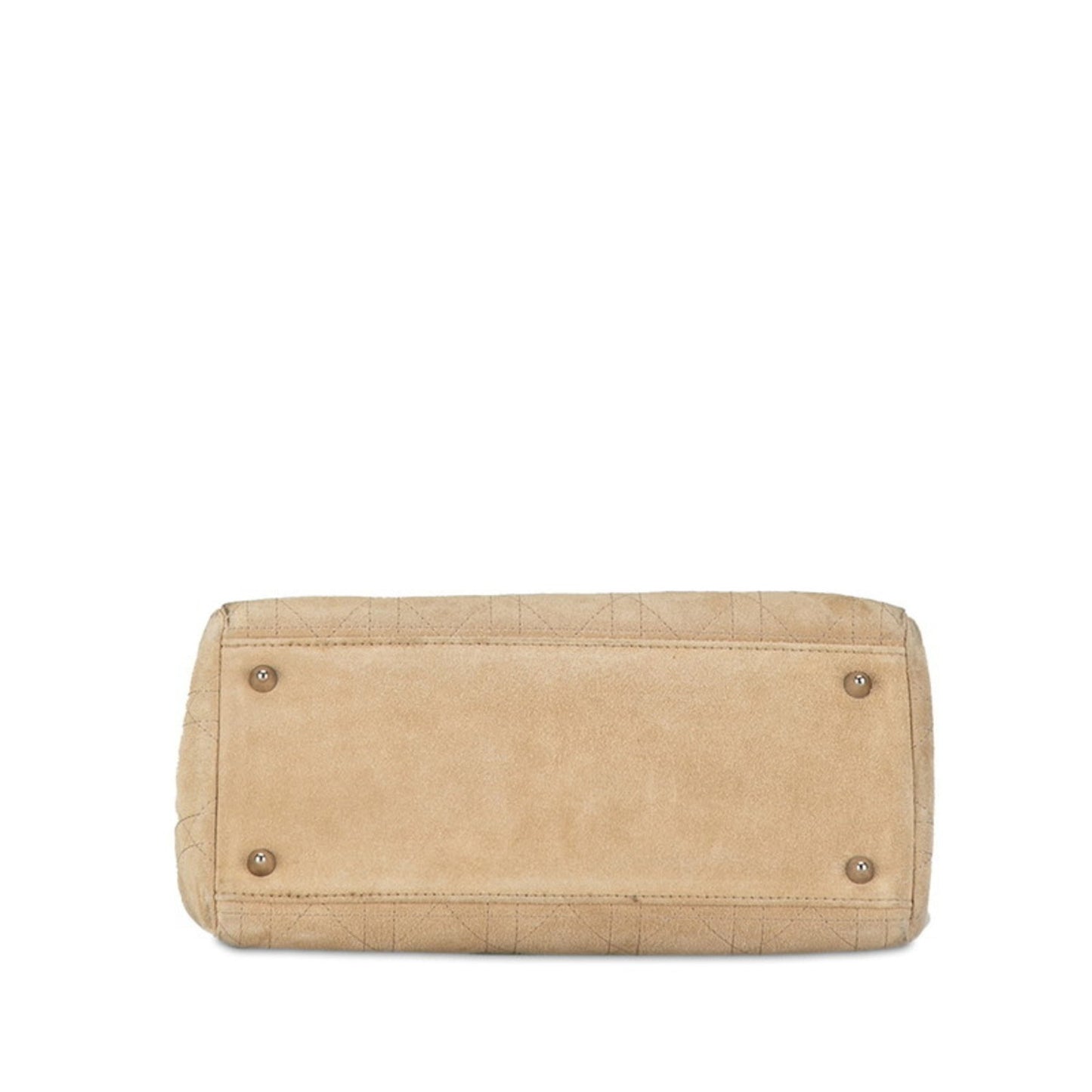 Dior Lady Dior Beige Suede Hand Bag