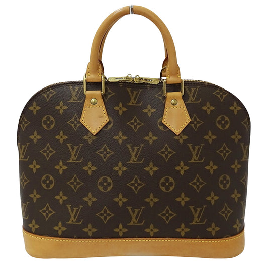 Louis Vuitton Alma Brown Canvas Hand Bag