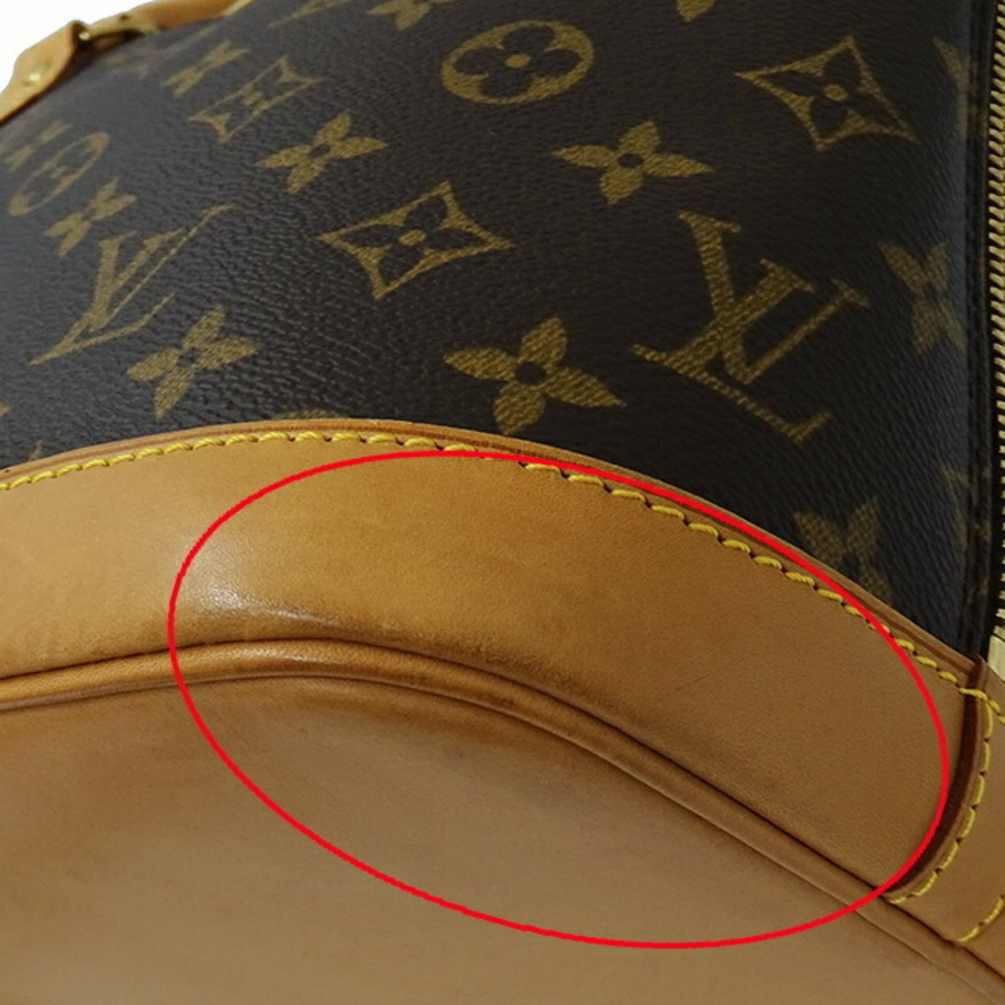 Louis Vuitton Alma Brown Canvas Hand Bag