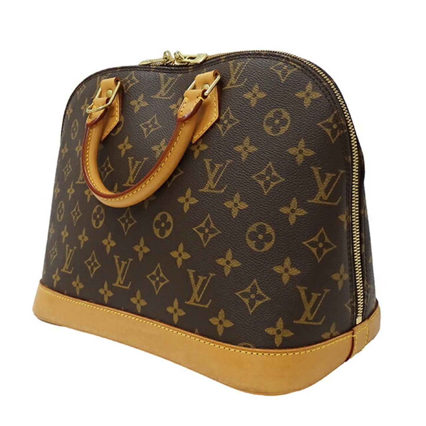 Louis Vuitton Alma Brown Canvas Hand Bag