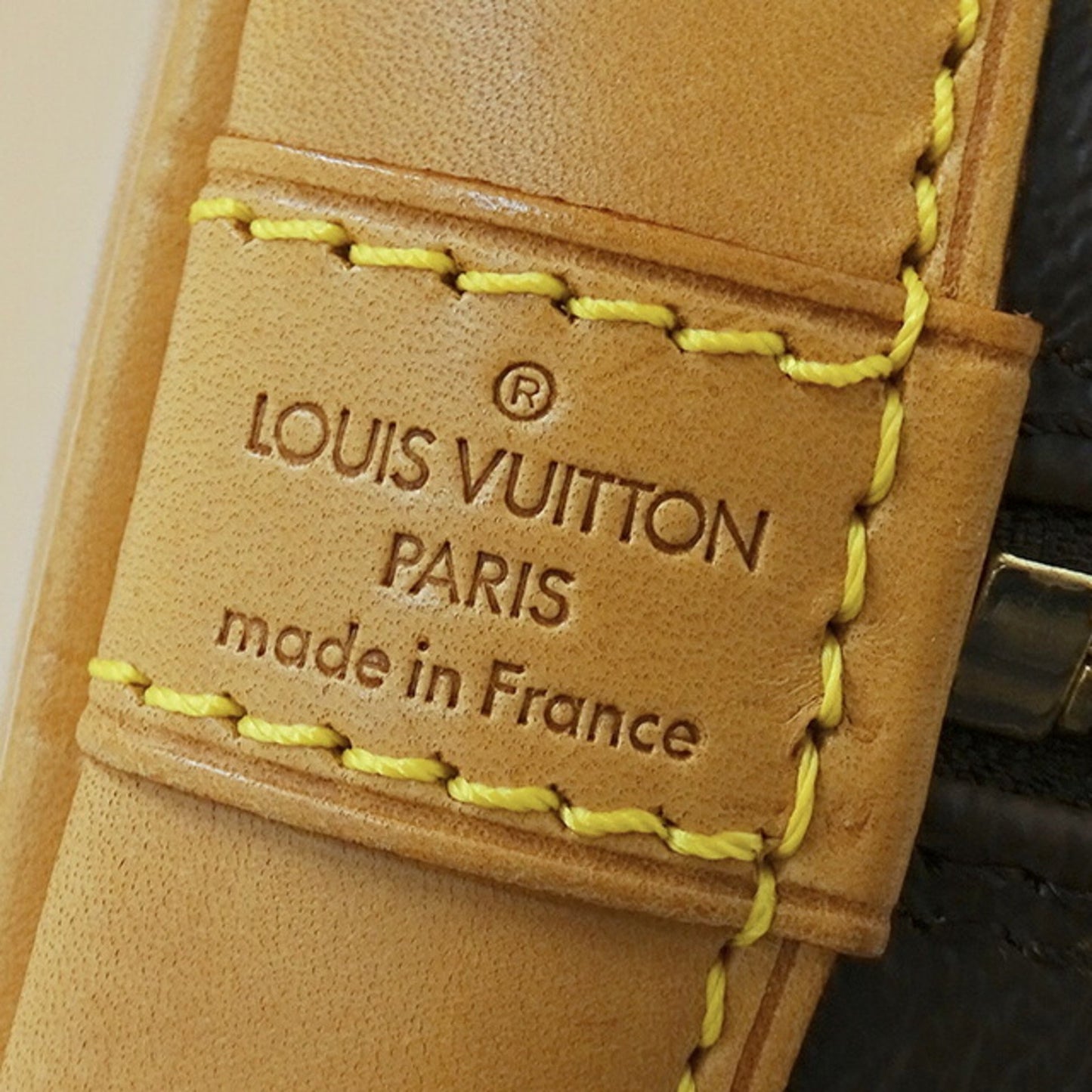 Louis Vuitton Alma Brown Canvas Hand Bag