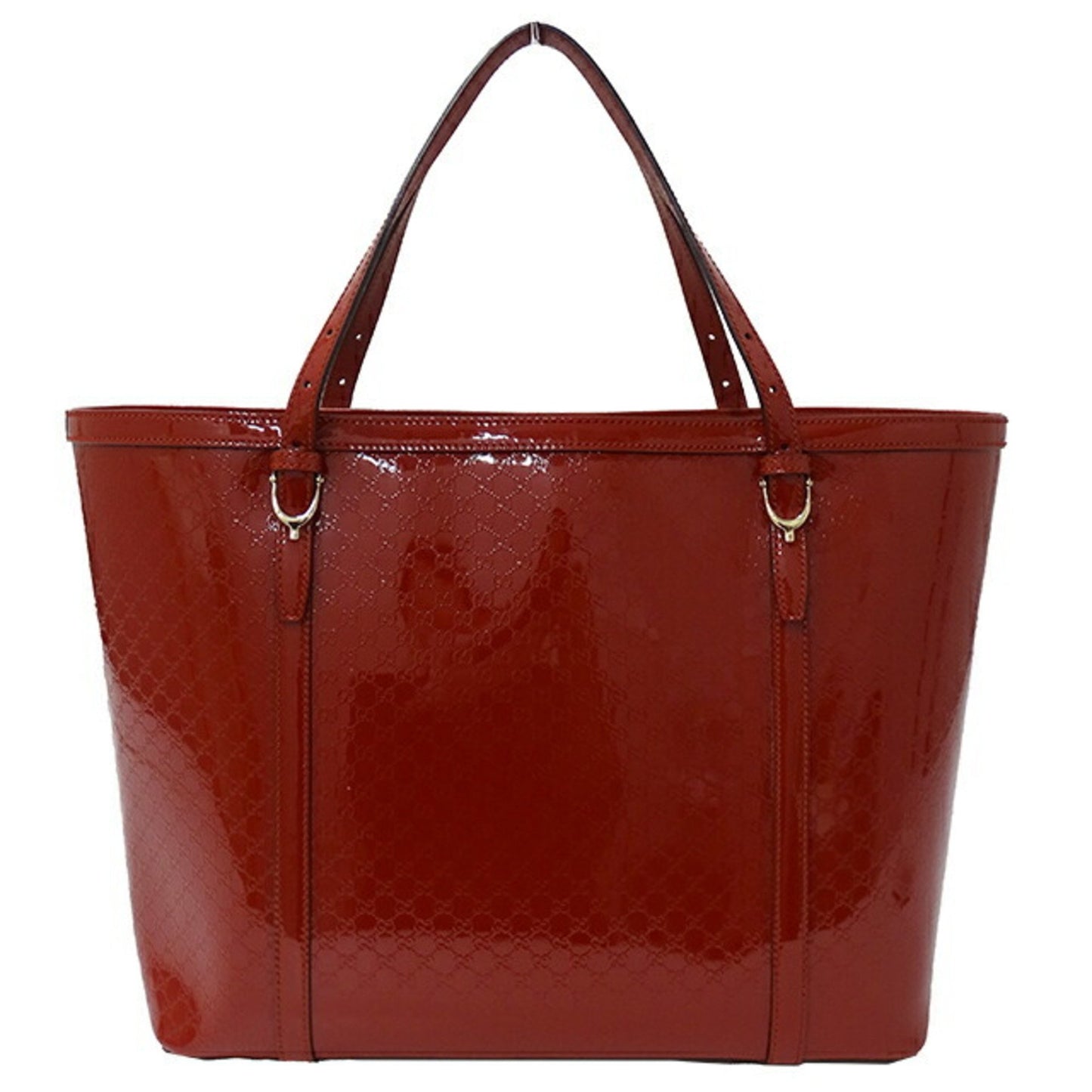 Gucci Micro guccissima Red Patent Leather Tote Bag