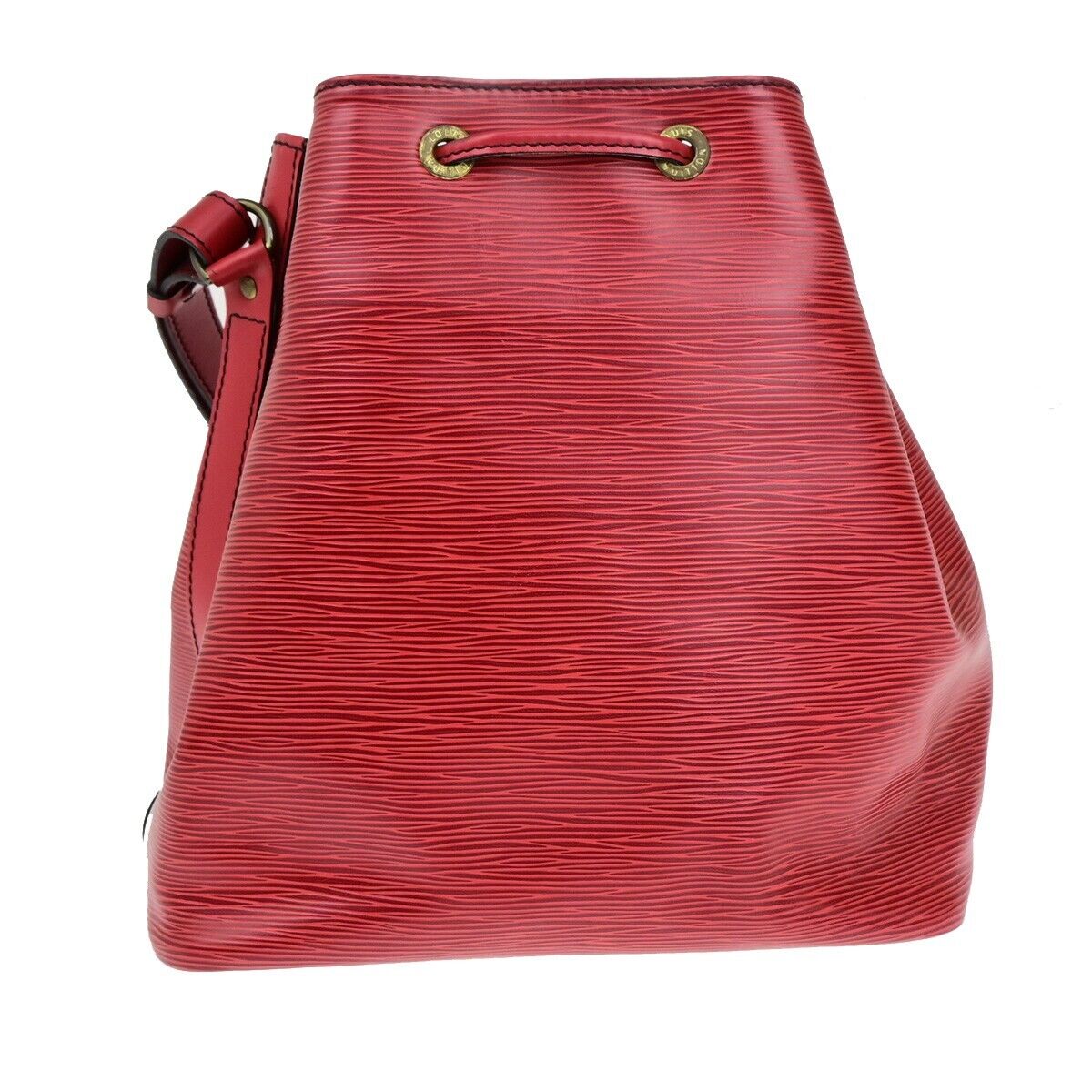 Louis Vuitton Petit Noé Red Leather Shoulder Bag