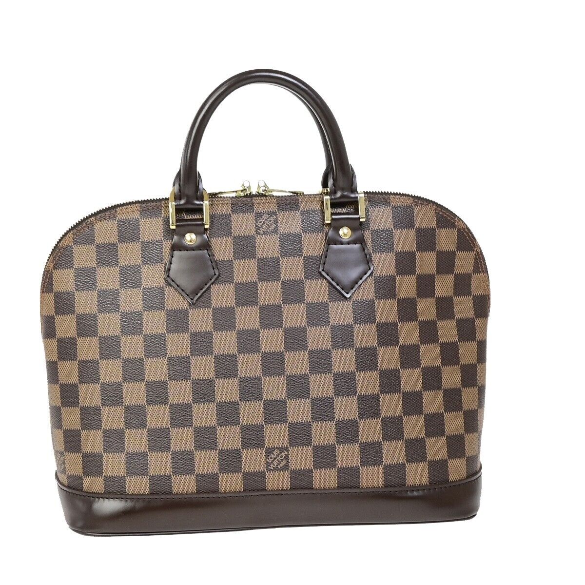 Louis Vuitton Alma Brown Canvas Hand Bag