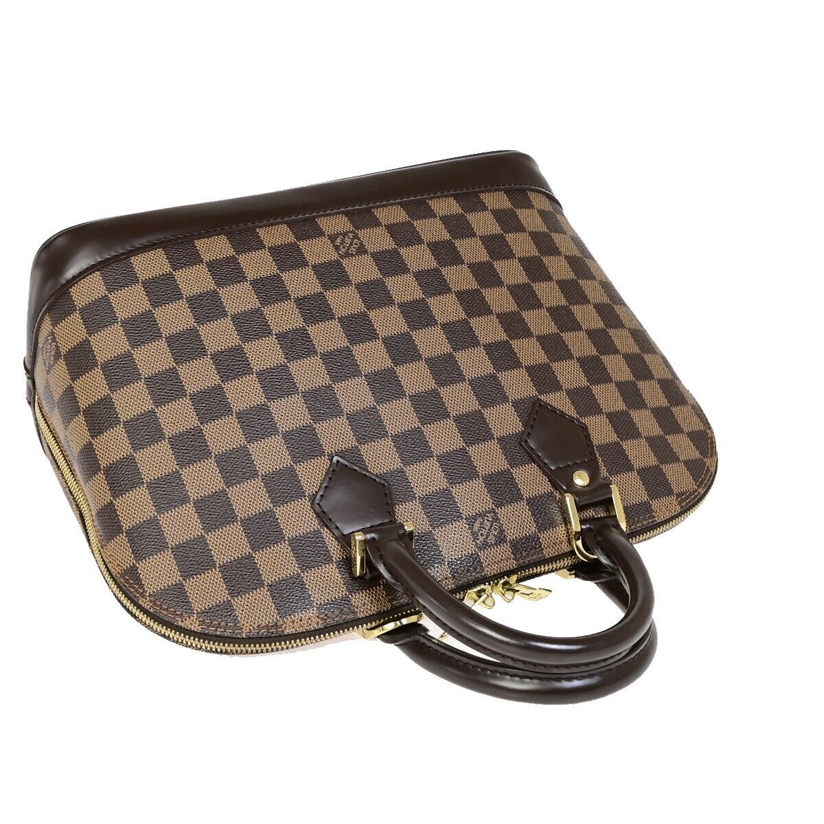 Louis Vuitton Alma Brown Canvas Hand Bag