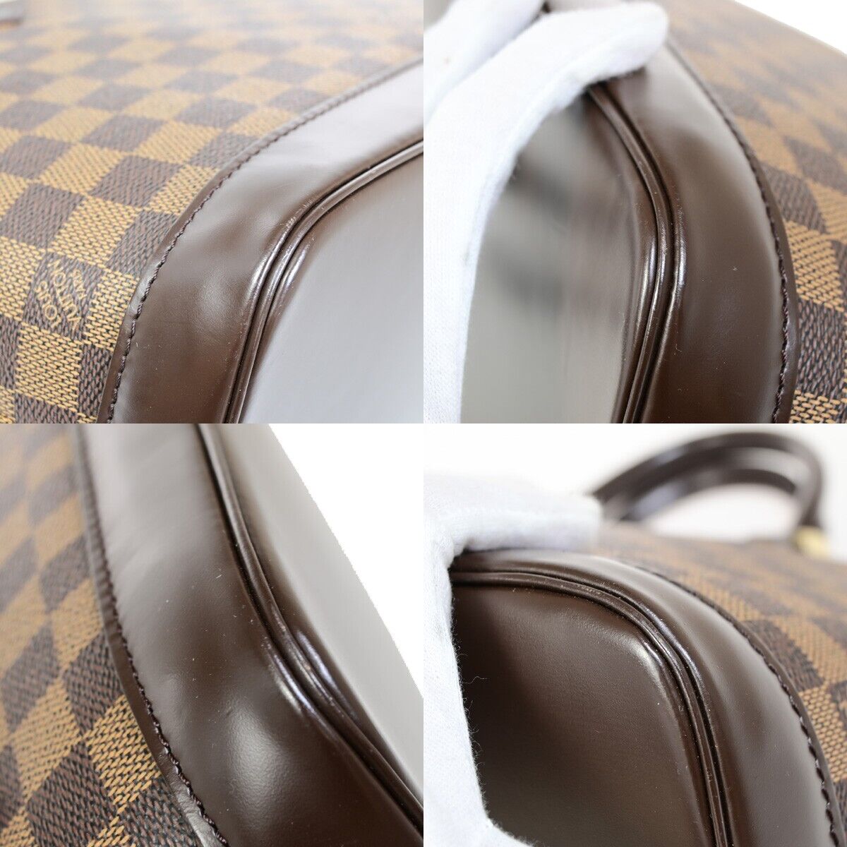 Louis Vuitton Alma Brown Canvas Hand Bag