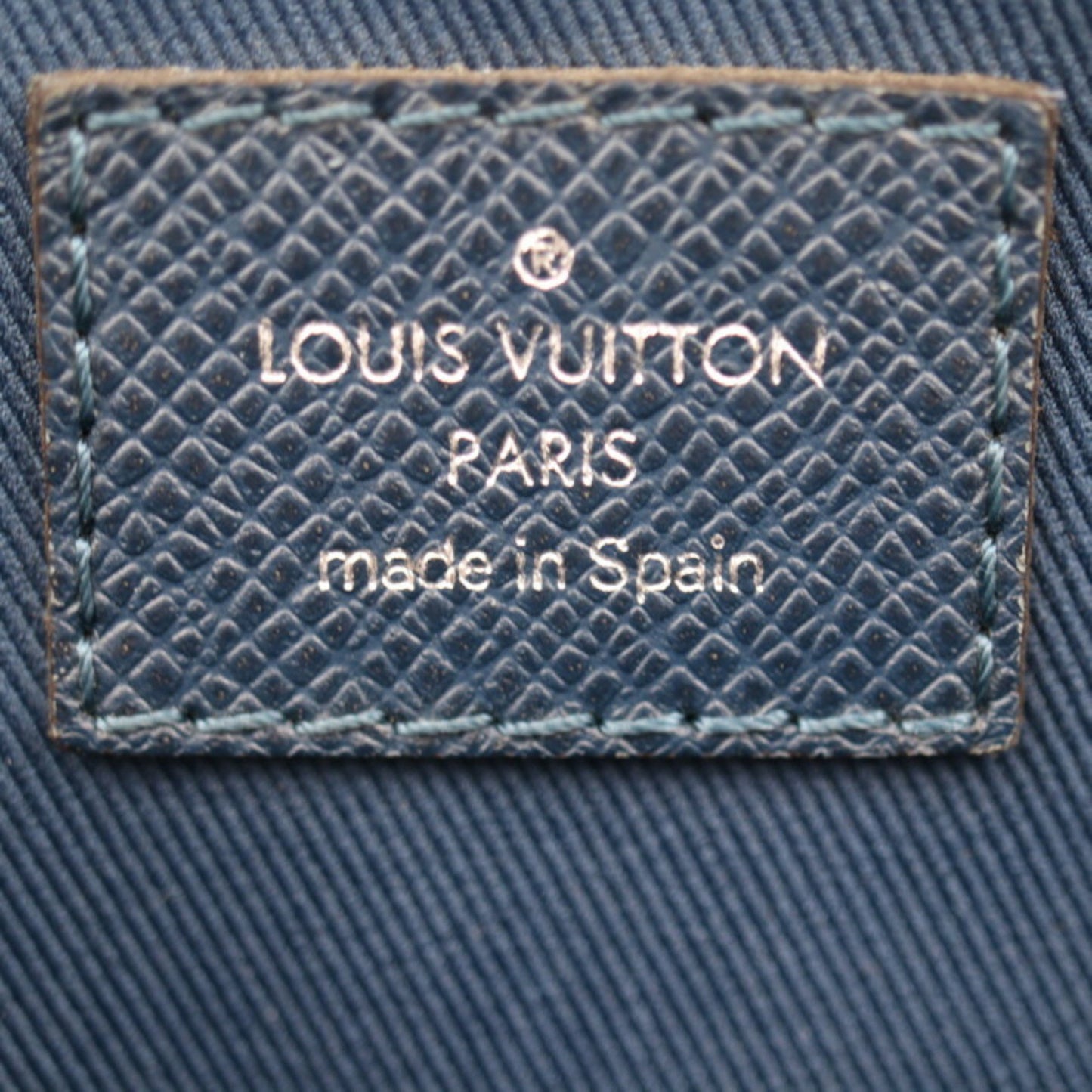 Louis Vuitton Anton Navy Leather Shoulder Bag