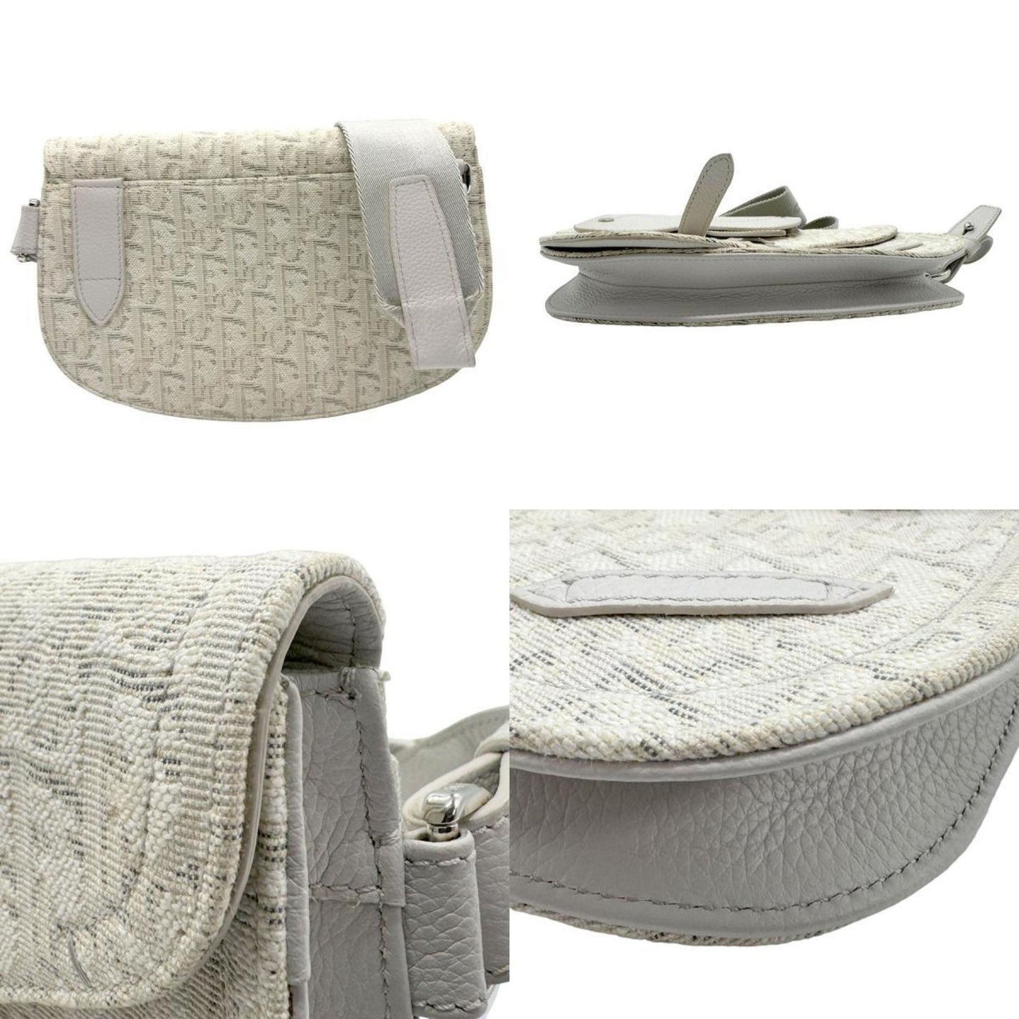 Dior Saddle Beige Canvas Shoulder Bag