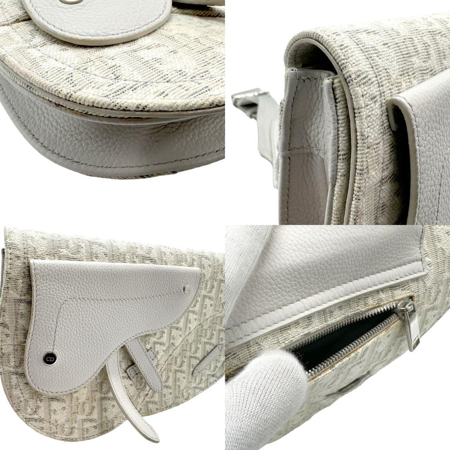 Dior Saddle Beige Canvas Shoulder Bag