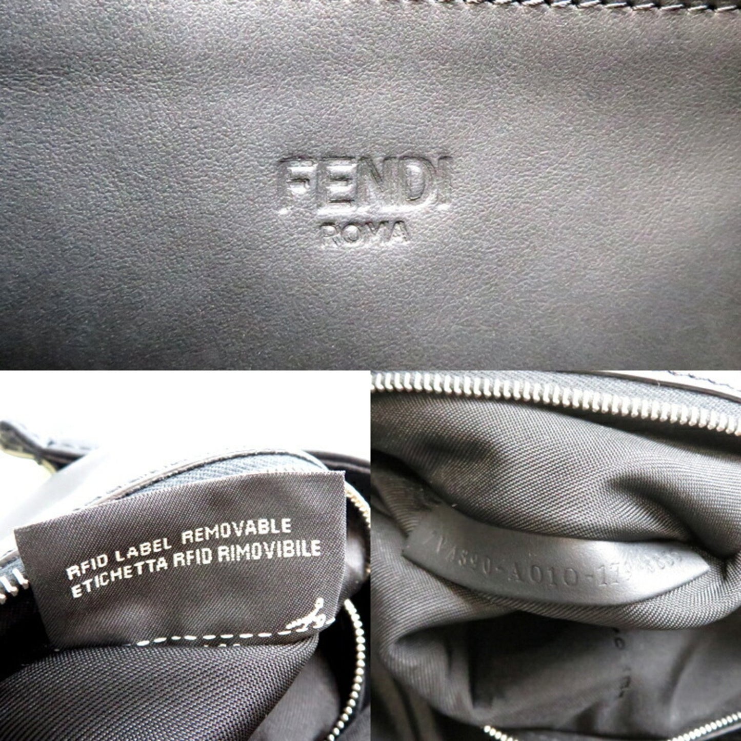 Fendi Black Synthetic Tote Bag