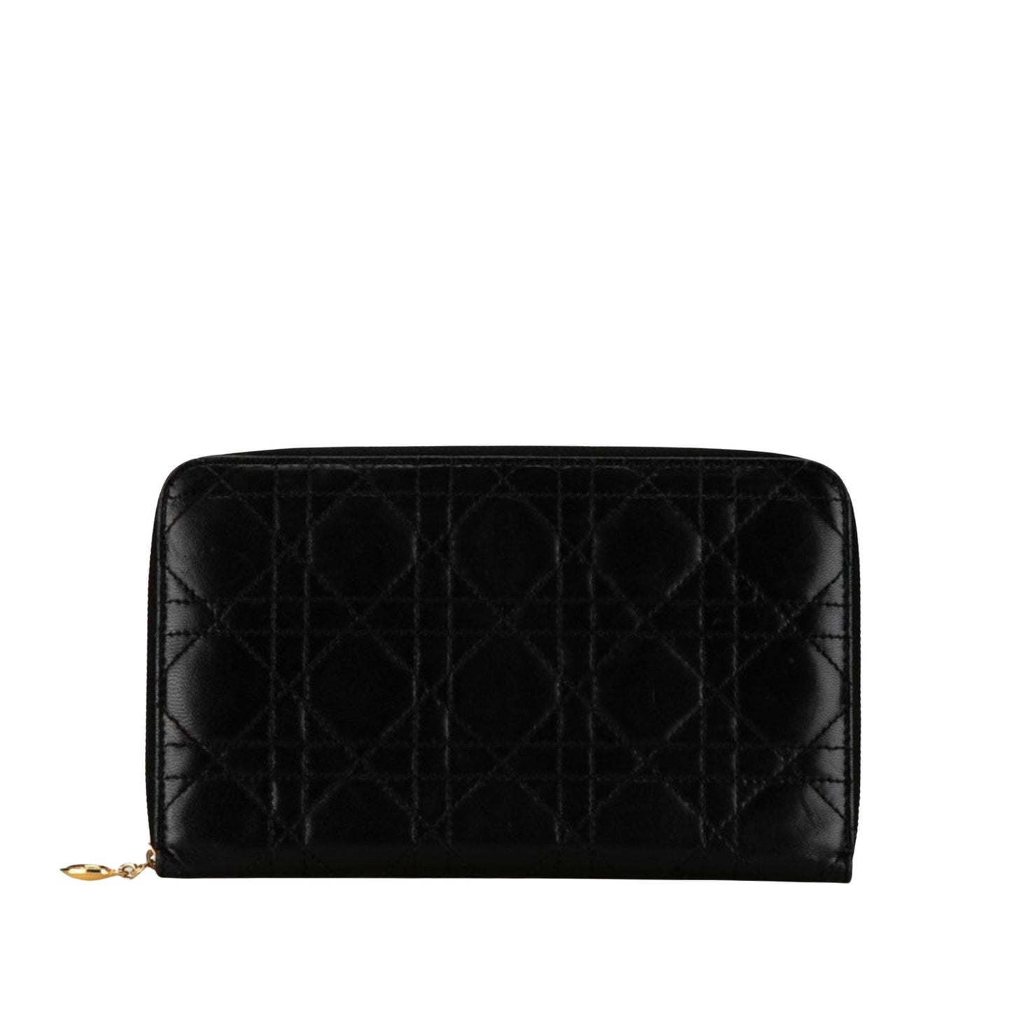 Dior Cannage/Lady Black Leather Wallet Accessories