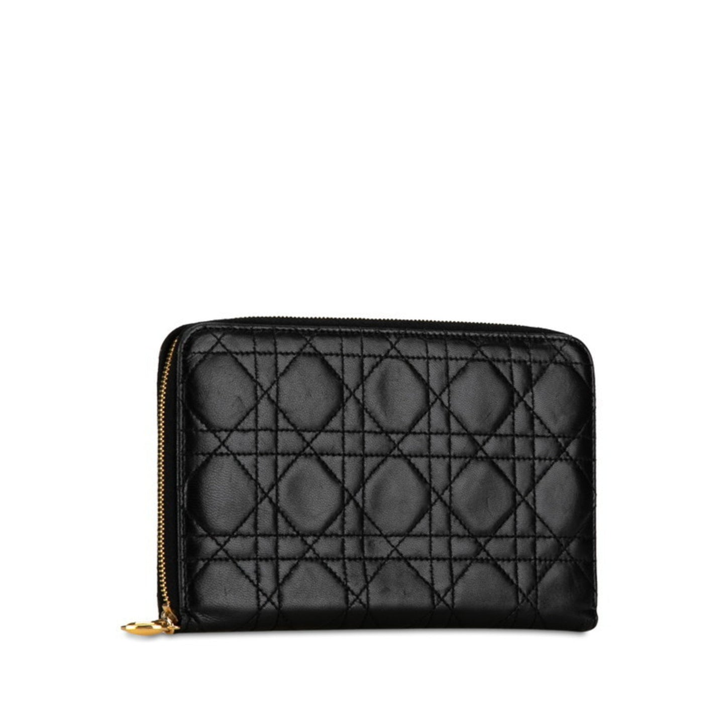 Dior Cannage/Lady Black Leather Wallet Accessories