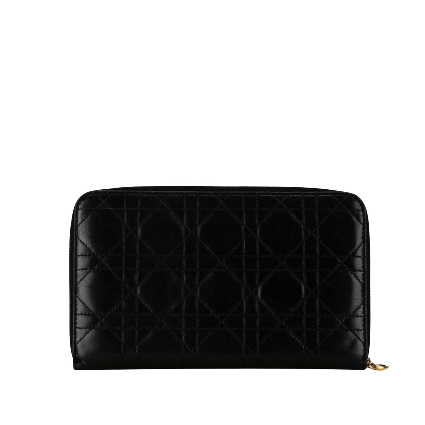 Dior Cannage/Lady Black Leather Wallet Accessories