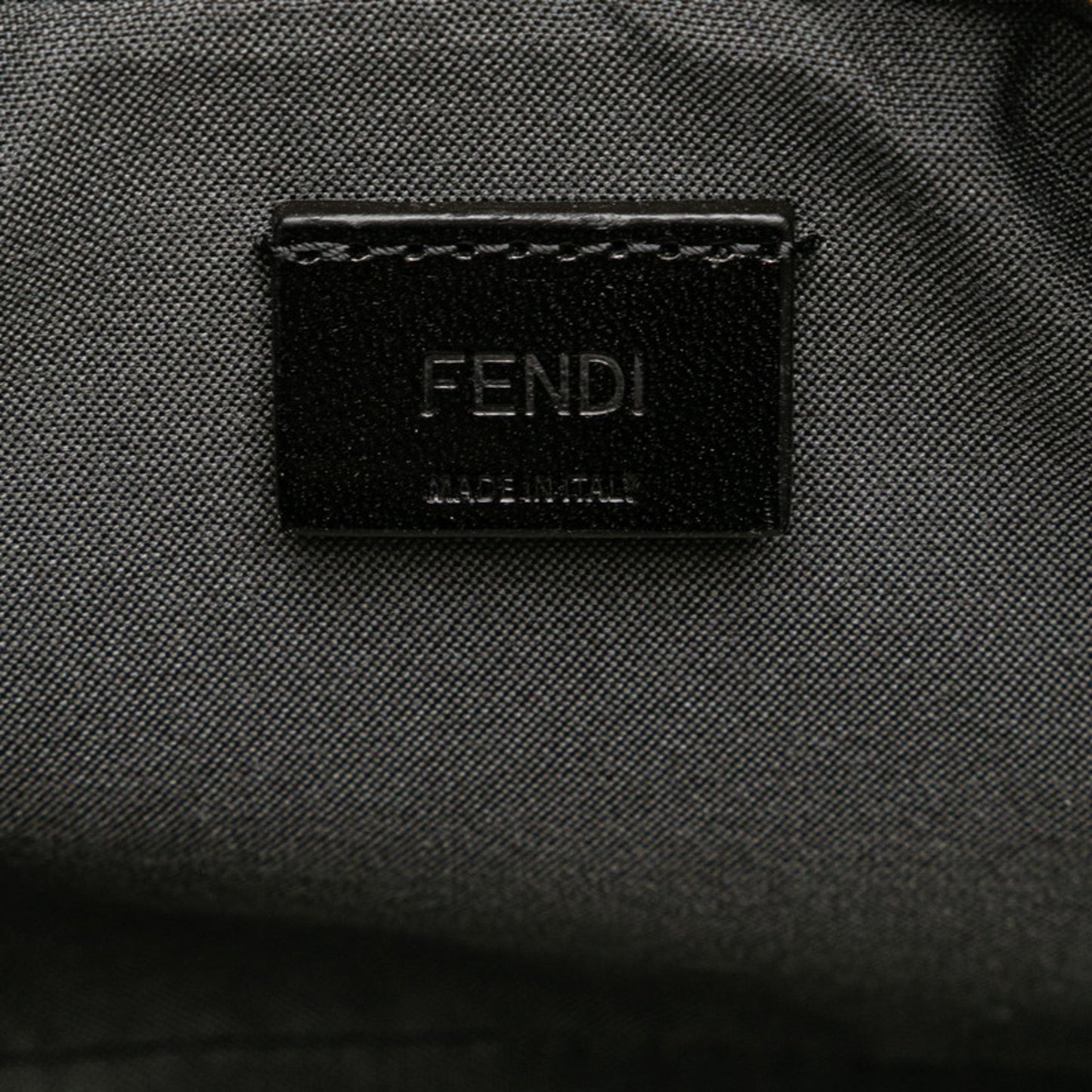 Fendi Zucca Grey Canvas Shoulder Bag