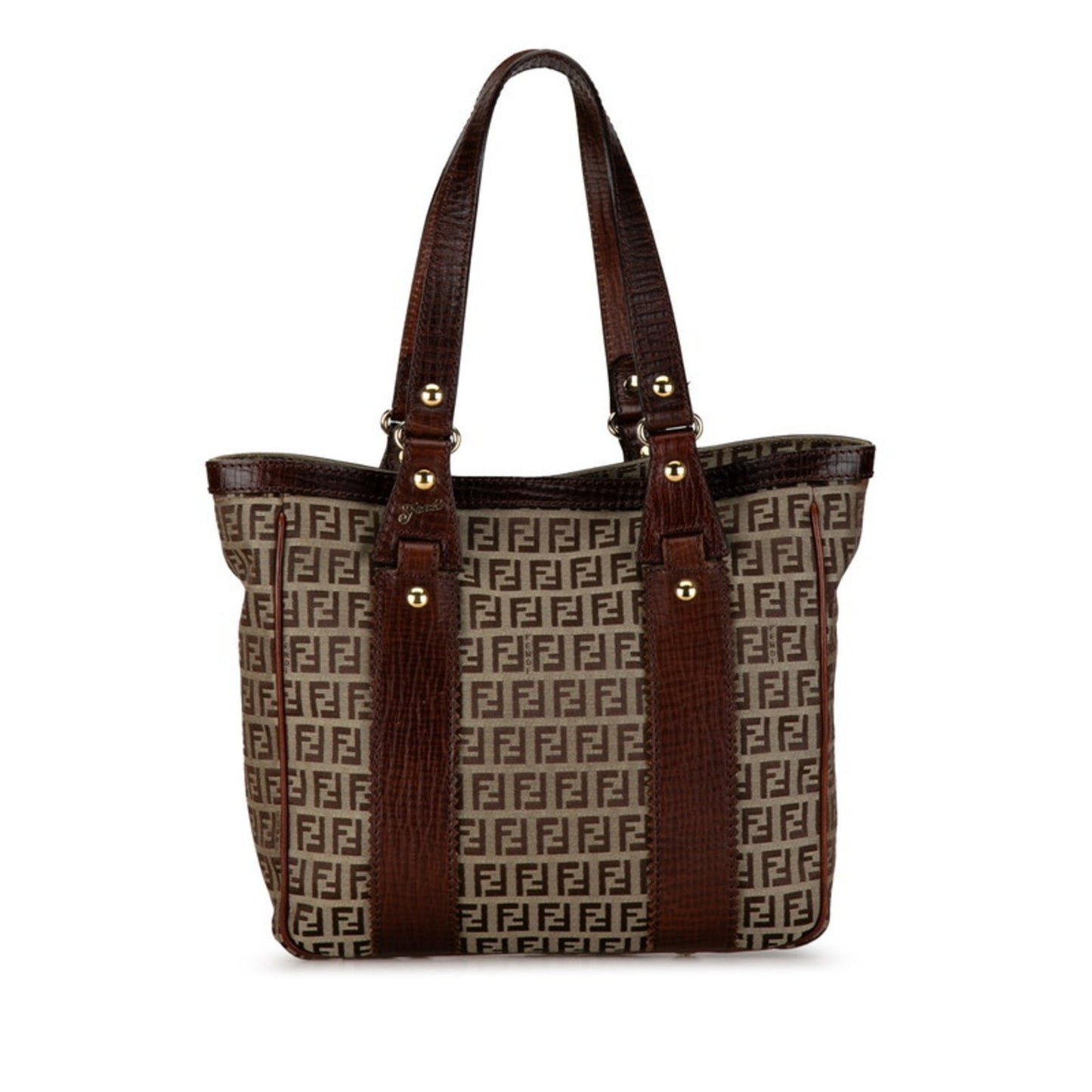 Fendi Zucca Brown Canvas Tote Bag