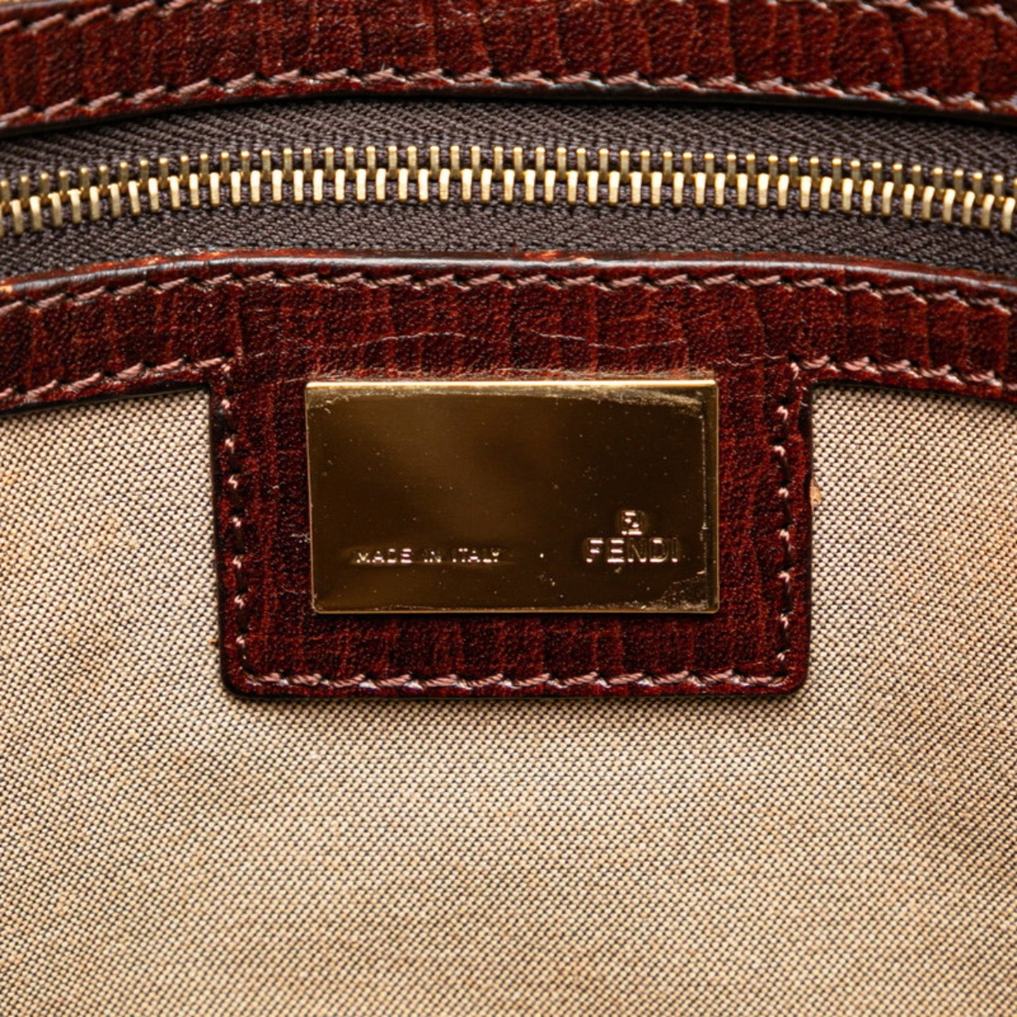 Fendi Zucca Brown Canvas Tote Bag