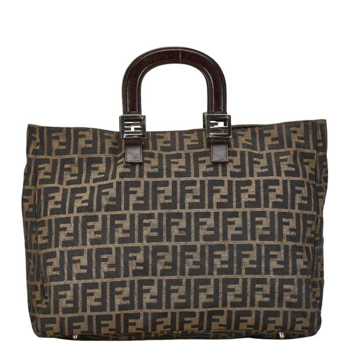 Fendi Zucca Brown Canvas Tote Bag