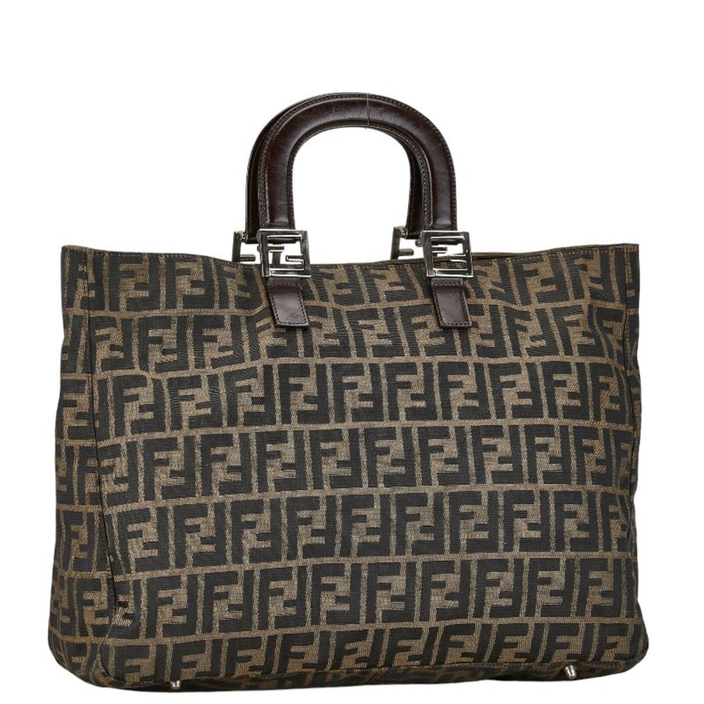 Fendi Zucca Brown Canvas Tote Bag