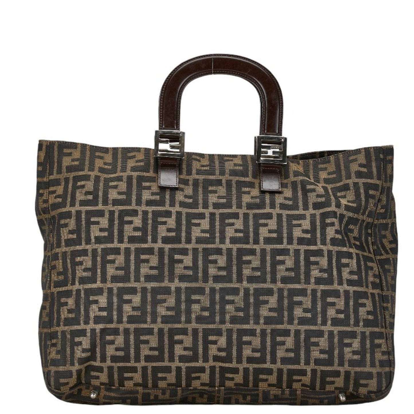 Fendi Zucca Brown Canvas Tote Bag