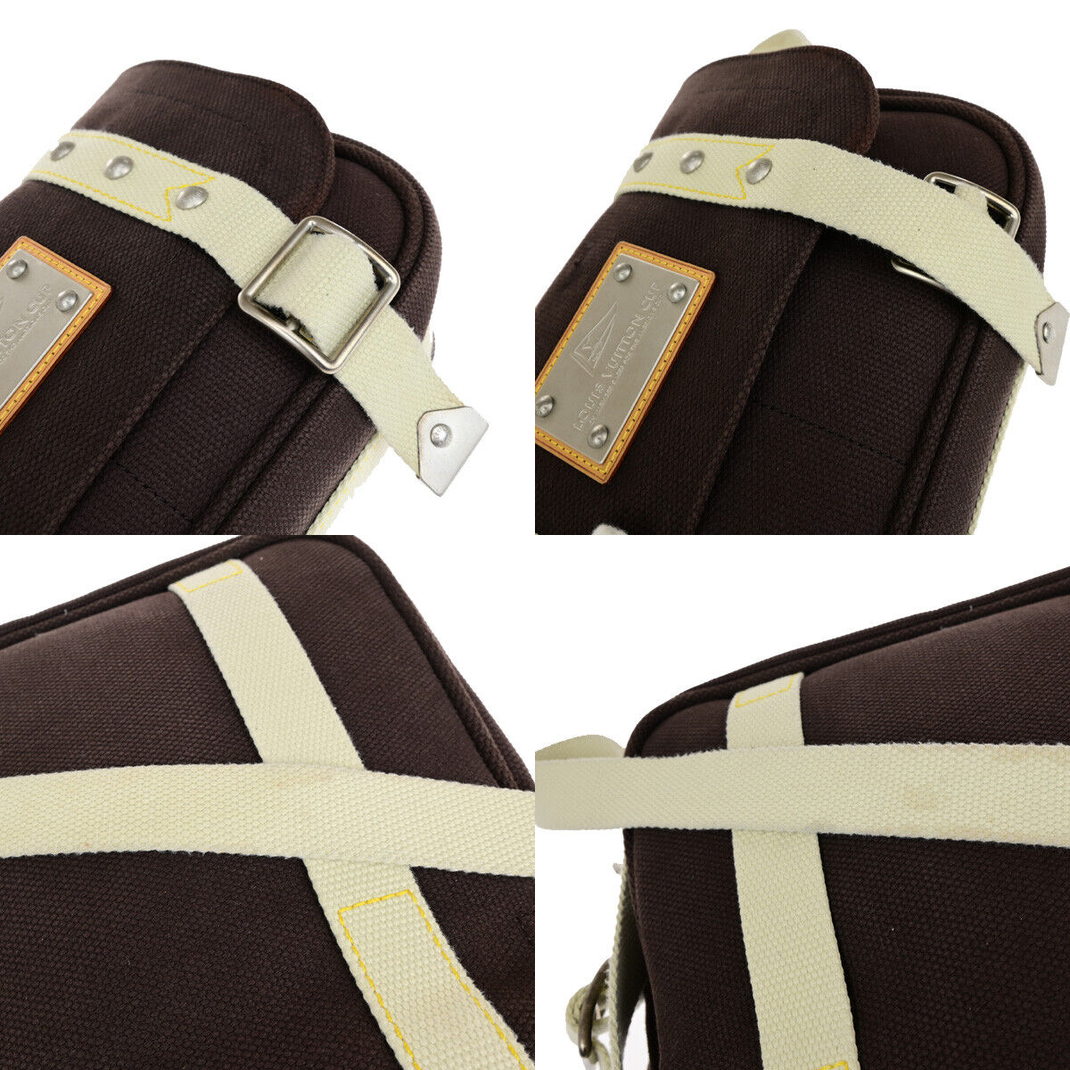 Louis Vuitton Besace Brown Canvas Shoulder Bag