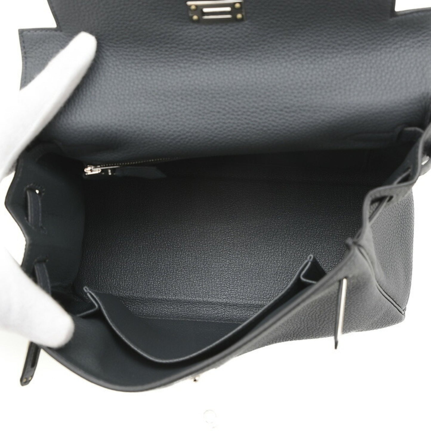 Hermès Kelly 25 Black Leather Hand Bag