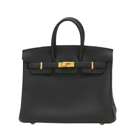 Hermès Birkin Black Leather Hand Bag