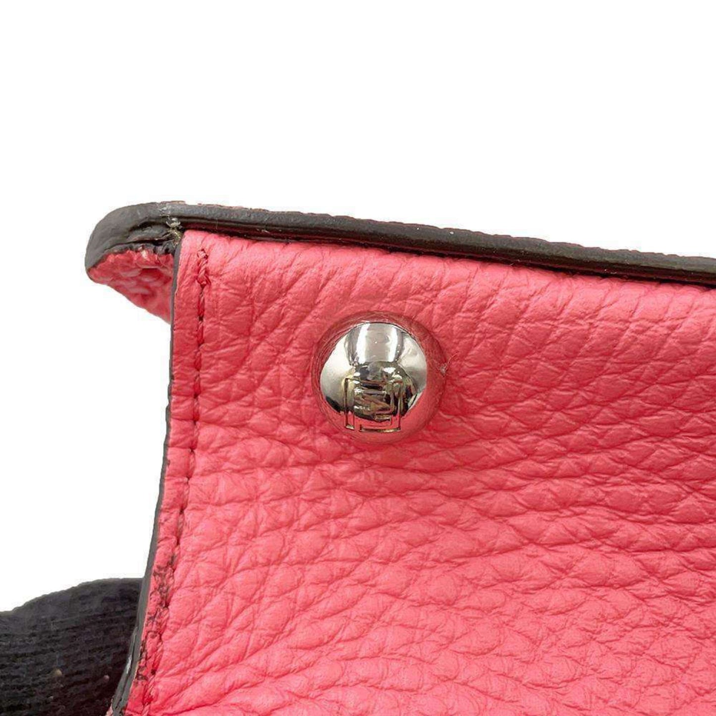 Fendi Peekaboo Pink Leather Hand Bag