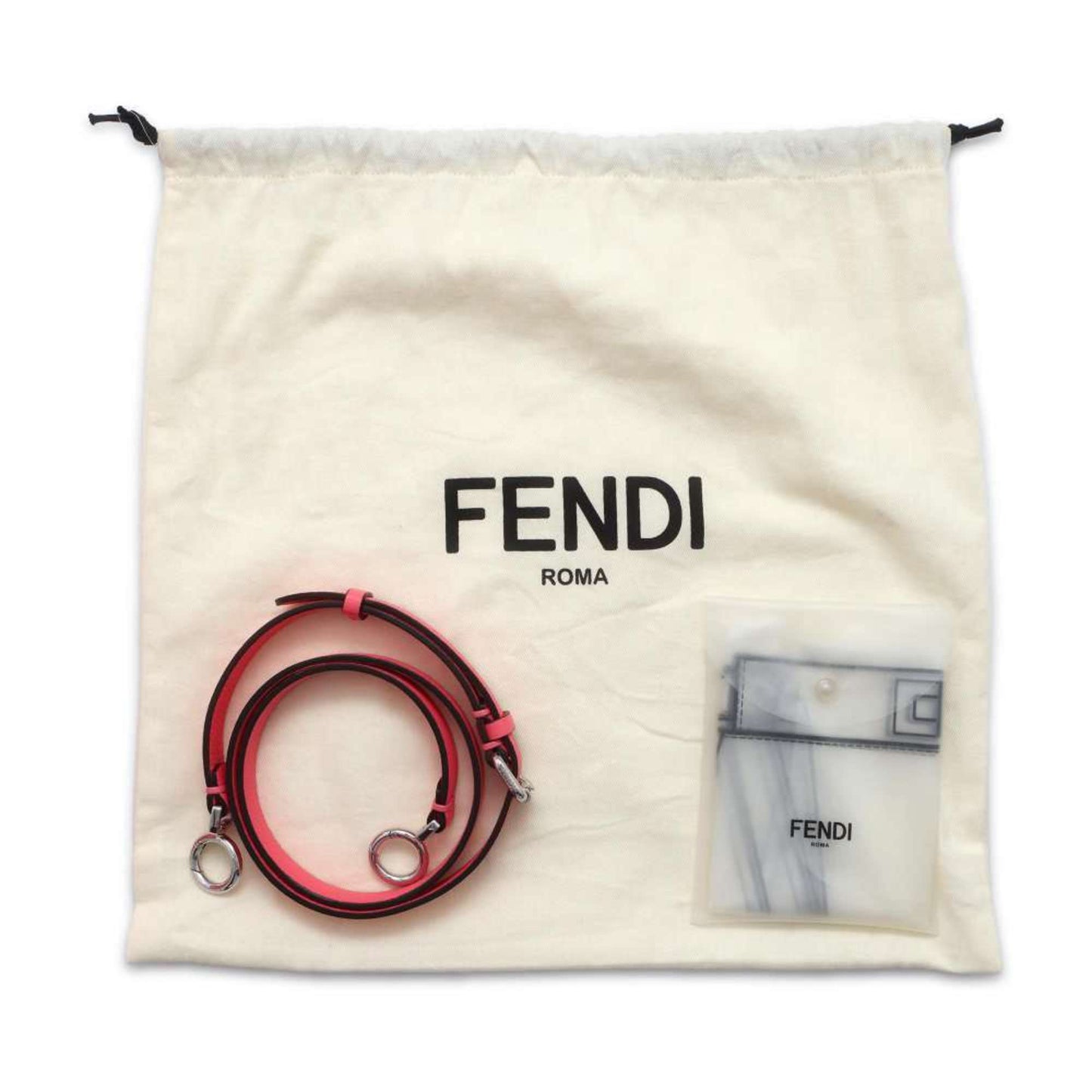 Fendi Peekaboo Pink Leather Hand Bag