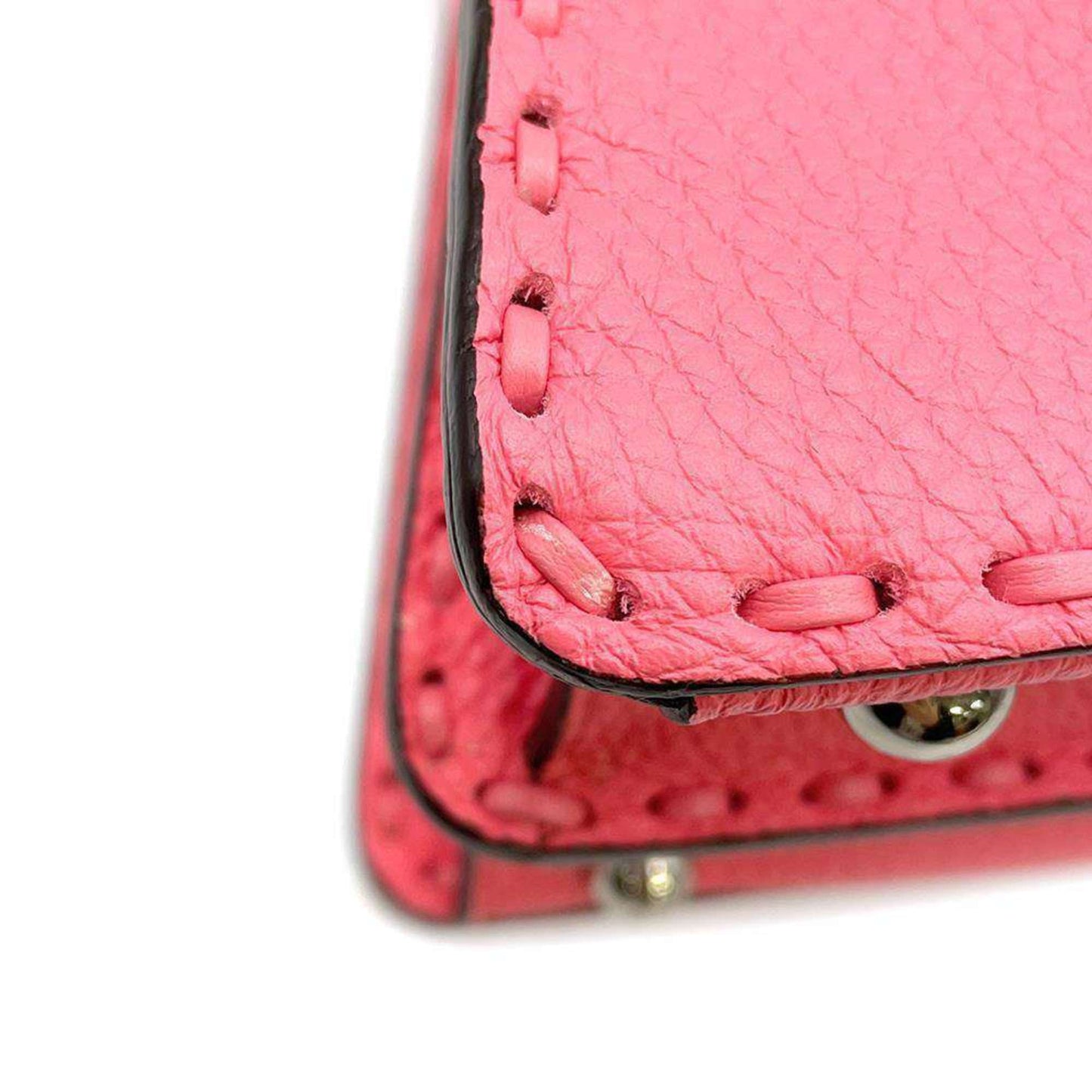 Fendi Peekaboo Pink Leather Hand Bag