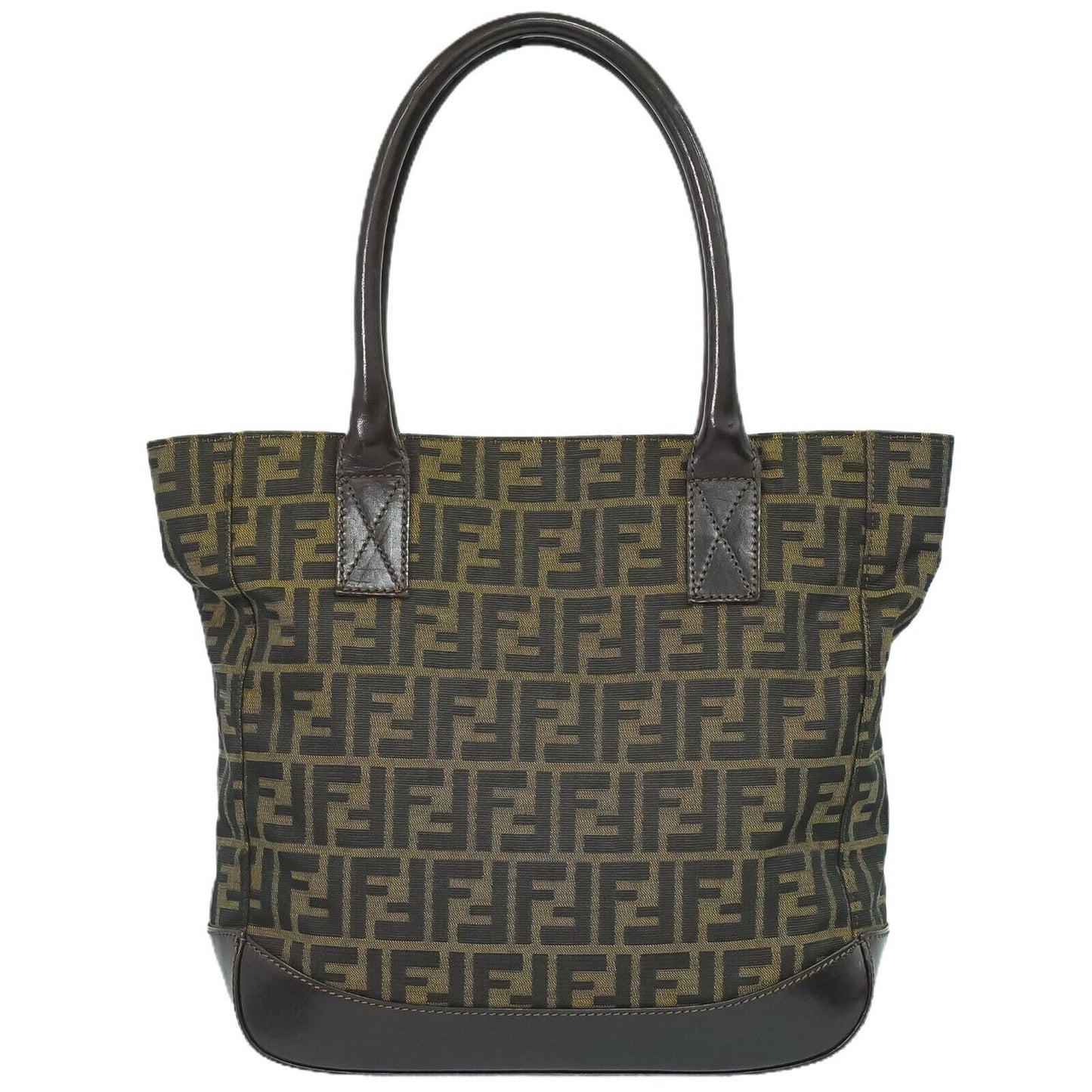 Fendi Zucca Black Canvas Hand Bag