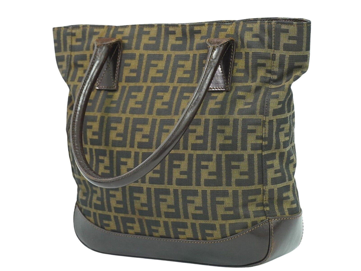 Fendi Zucca Black Canvas Hand Bag