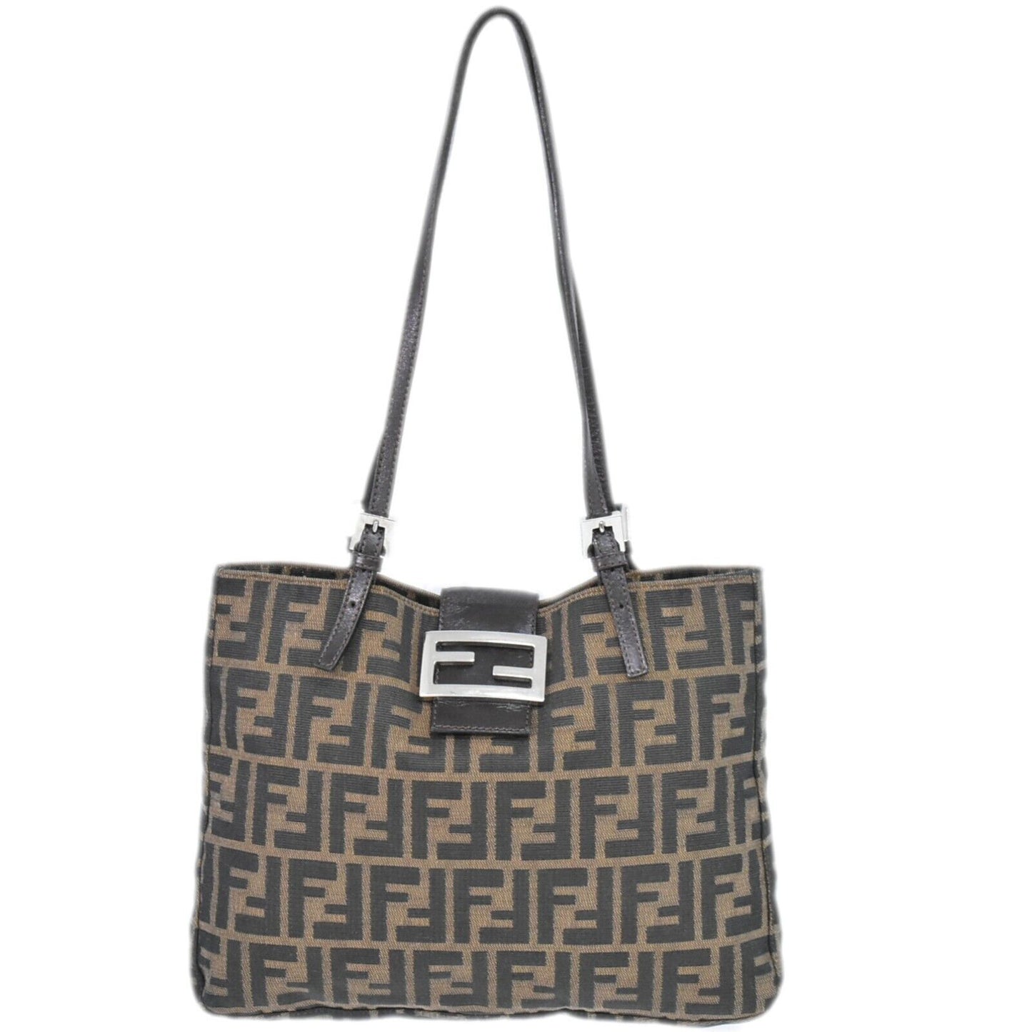 Fendi Zucca Brown Canvas Tote Bag