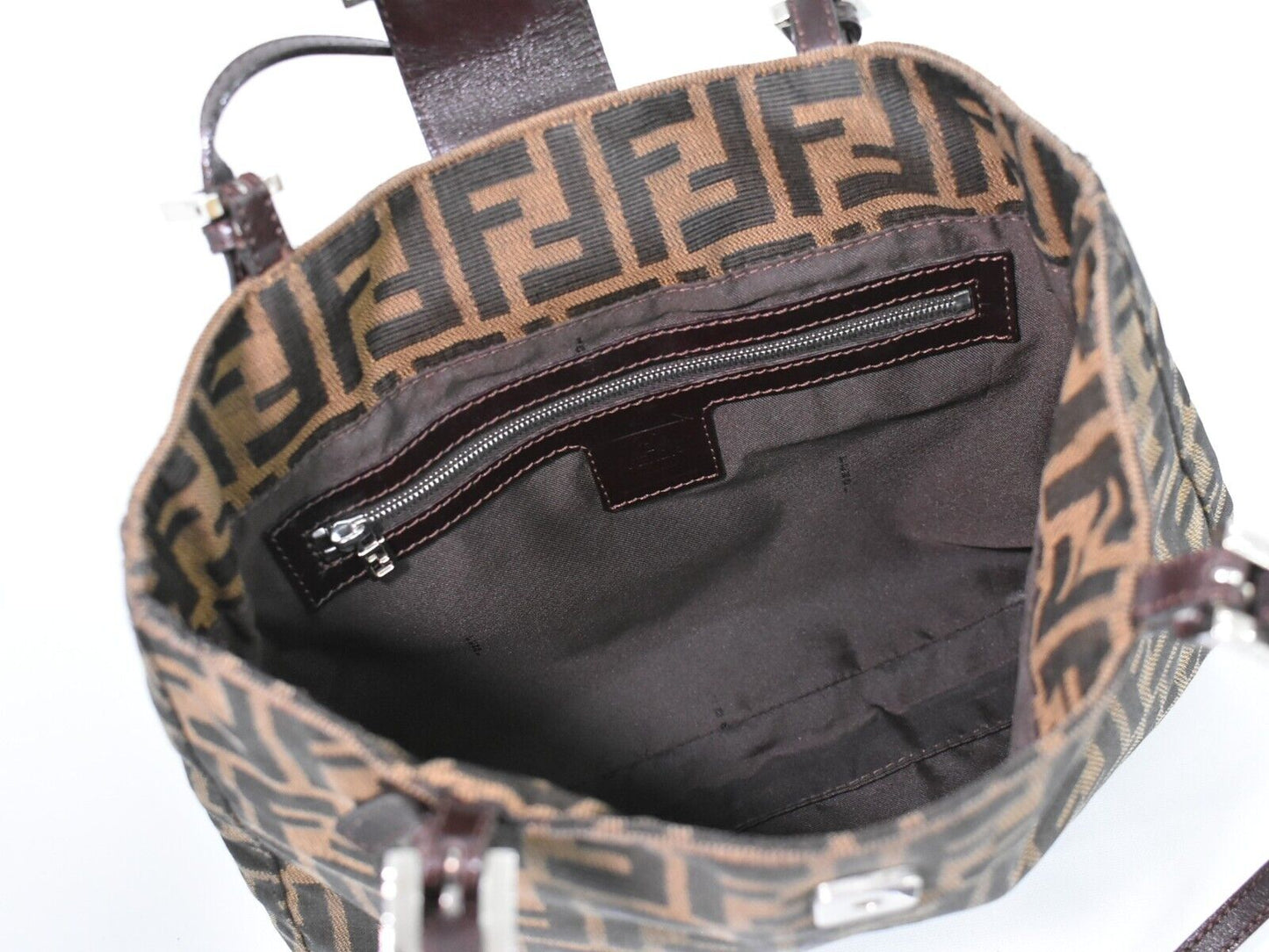 Fendi Zucca Brown Canvas Tote Bag