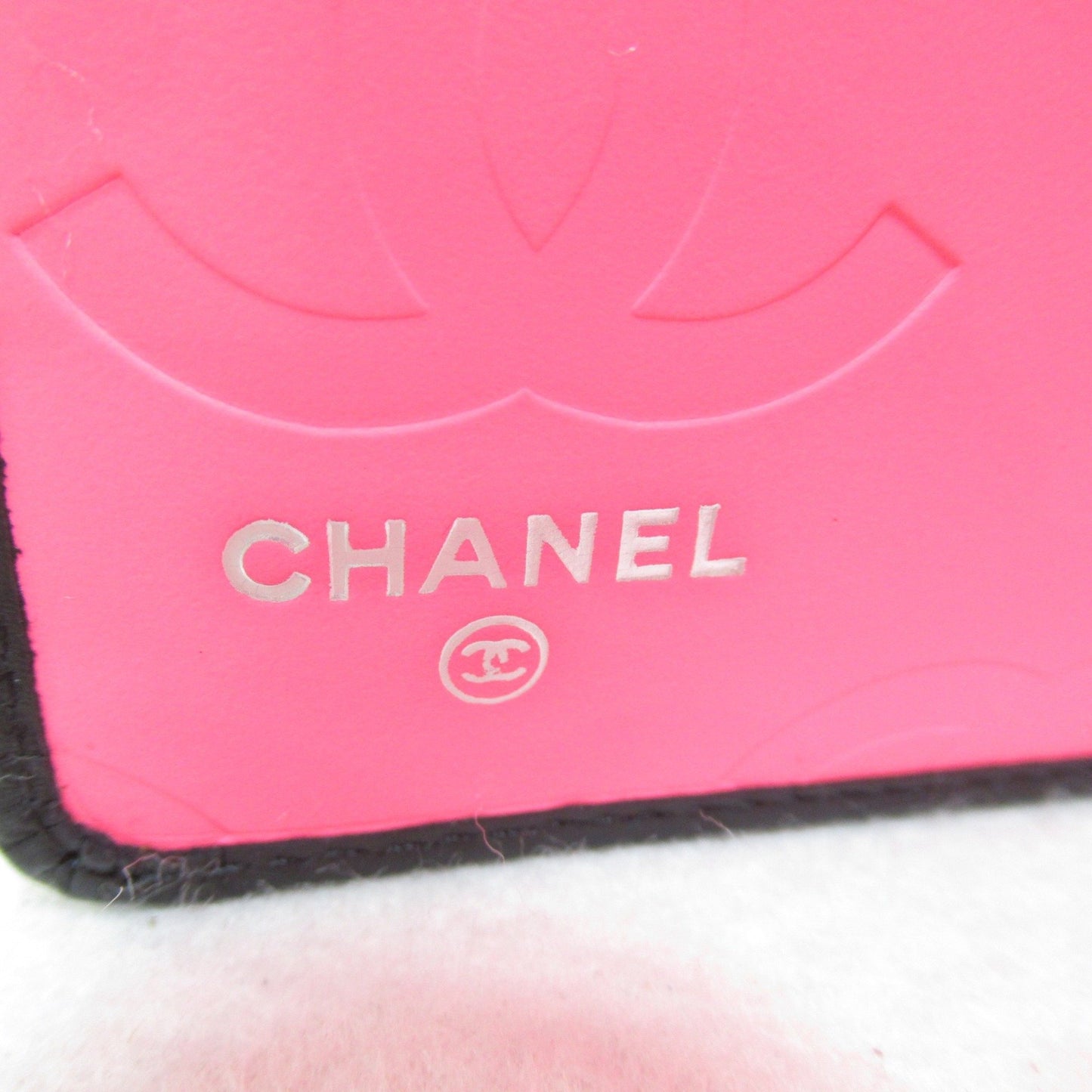 Chanel Cambon line Black Leather Wallet Accessories