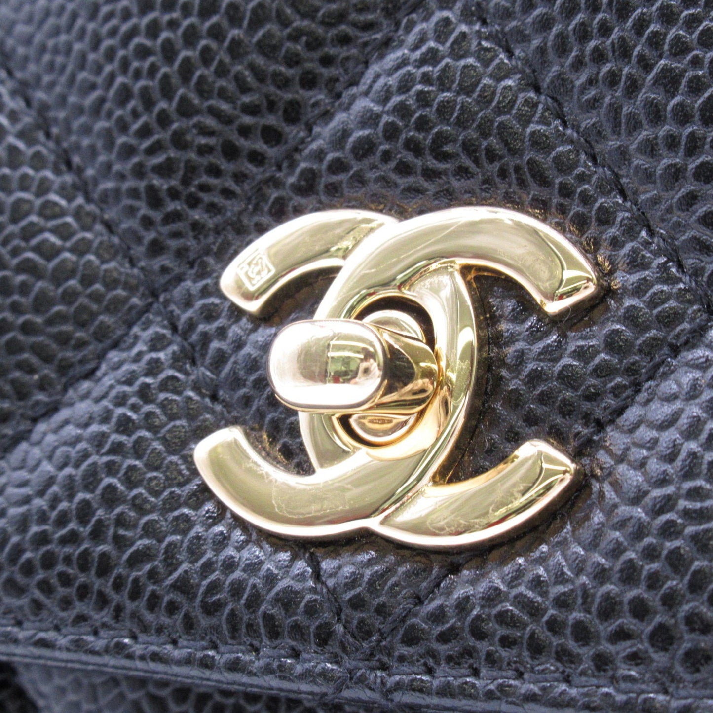 Chanel Coco Handle Black Leather Hand Bag