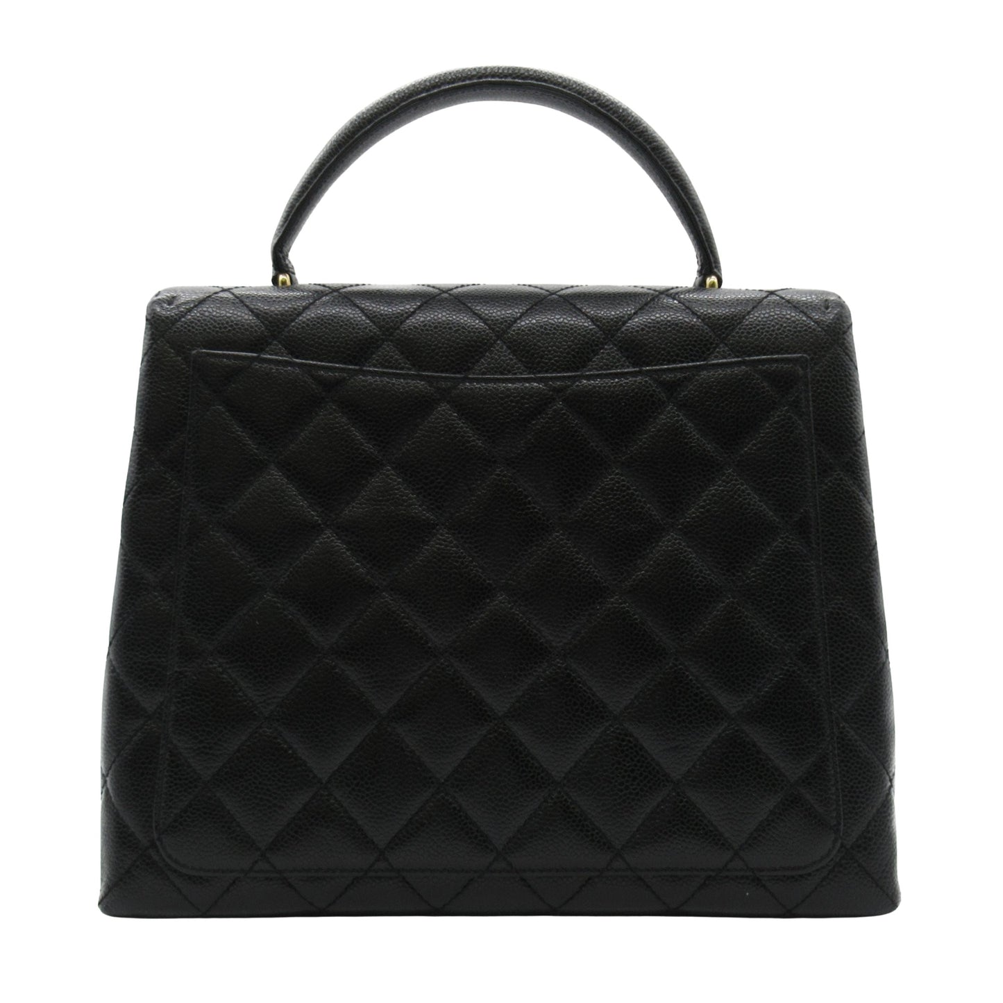 Chanel Coco Handle Black Leather Hand Bag