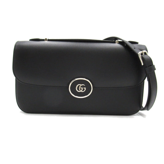 Gucci -- Black Leather Shoulder Bag