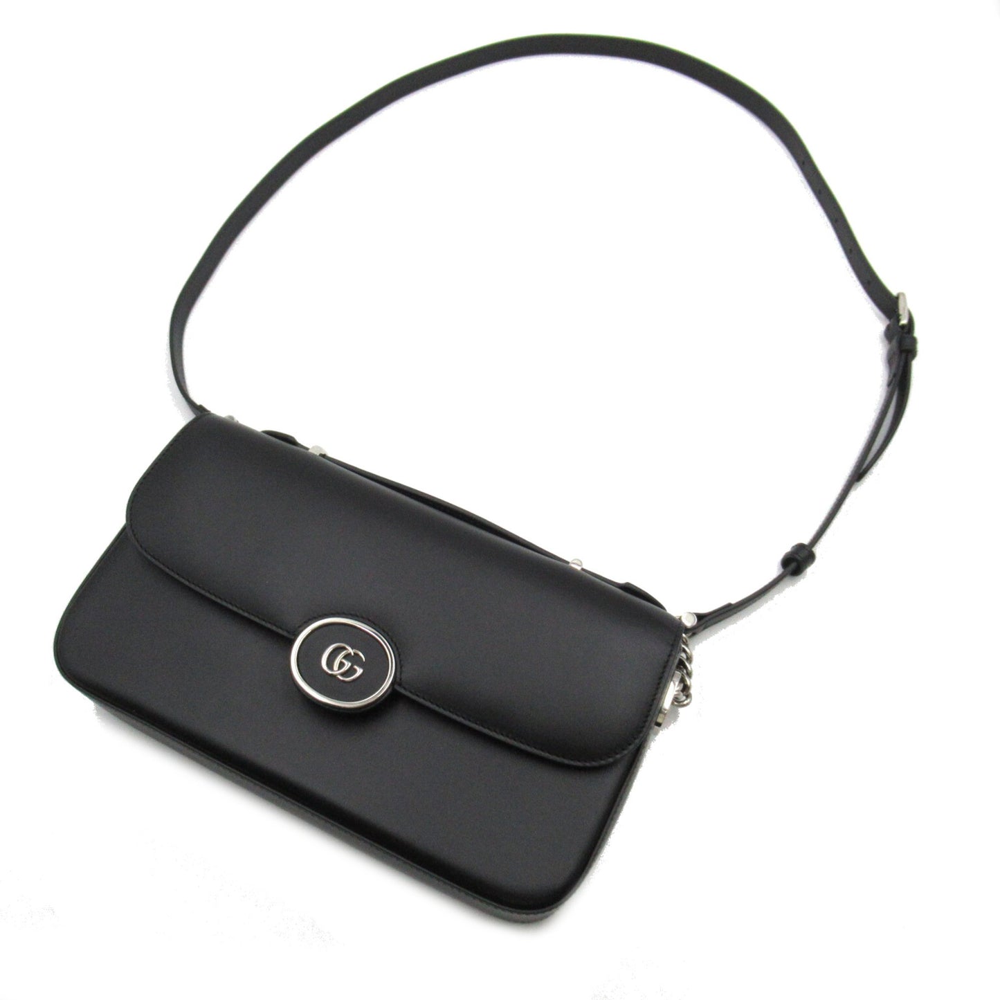 Gucci -- Black Leather Shoulder Bag